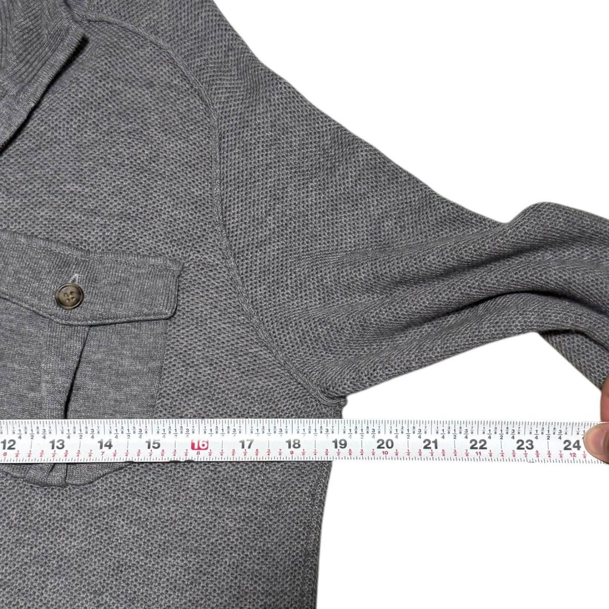 Peter Millar PETER MILLAR Dover Pocketed Quarter-Zip Sweater Gray Small Size US S / EU 44-46 / 1 - 6 Thumbnail