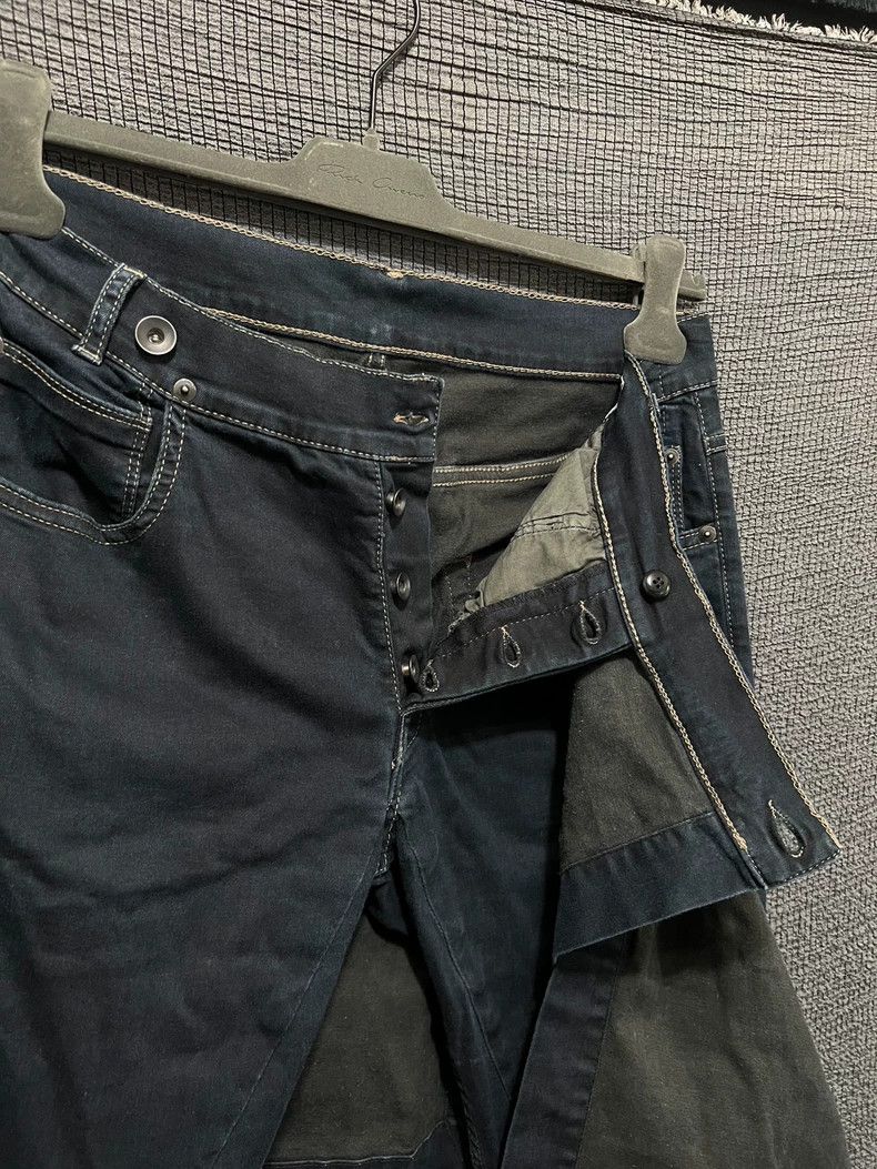 Rick Owens Rick Owens 14ss Wax Brush Elastic Denim Jacket Skirt Pants Size US 30 / EU 46 - 3 Thumbnail