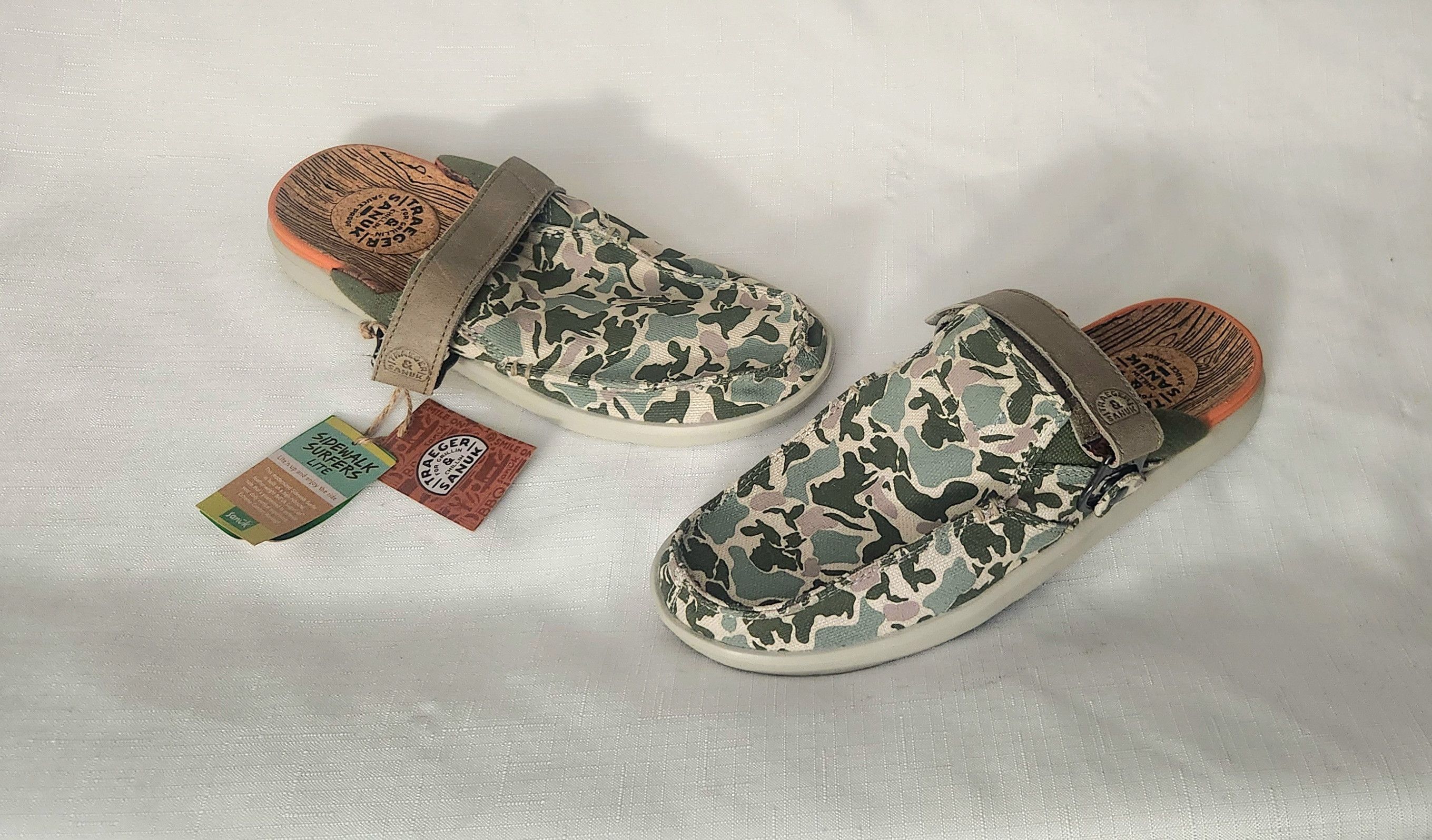 Sanuk Sanuk X Traeger Limited Edition Collab Unisex Camo M 9 W 10 Size US 9 / EU 42 - 1 Thumbnail