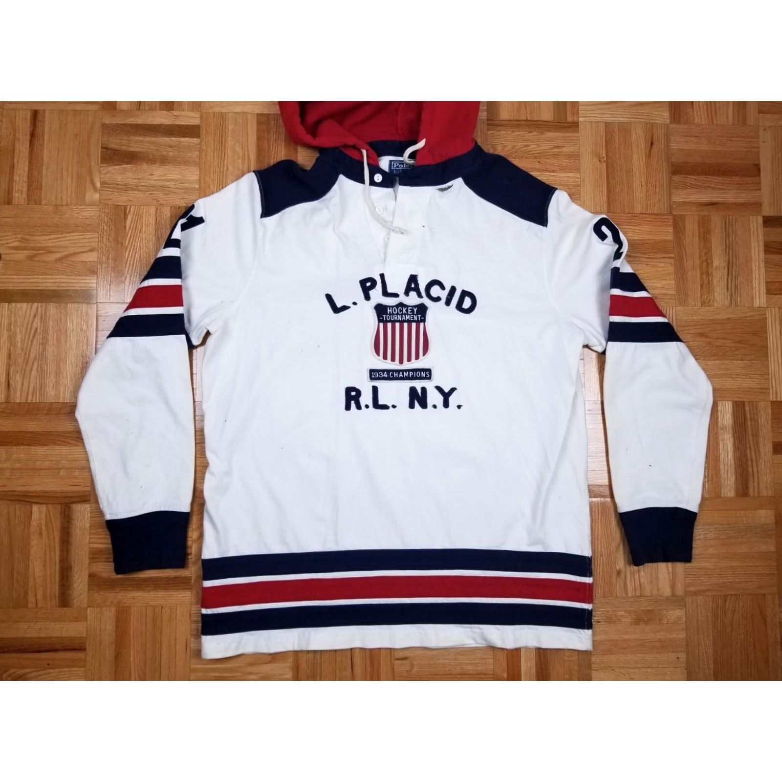 Polo Ralph Lauren VINTAGE RALPH LAUREN POLO K SWISS STADIUM P WING RUGBY SHIRT SZ LARGE 90' Size US L / EU 52-54 / 3 - 2 Thumbnail