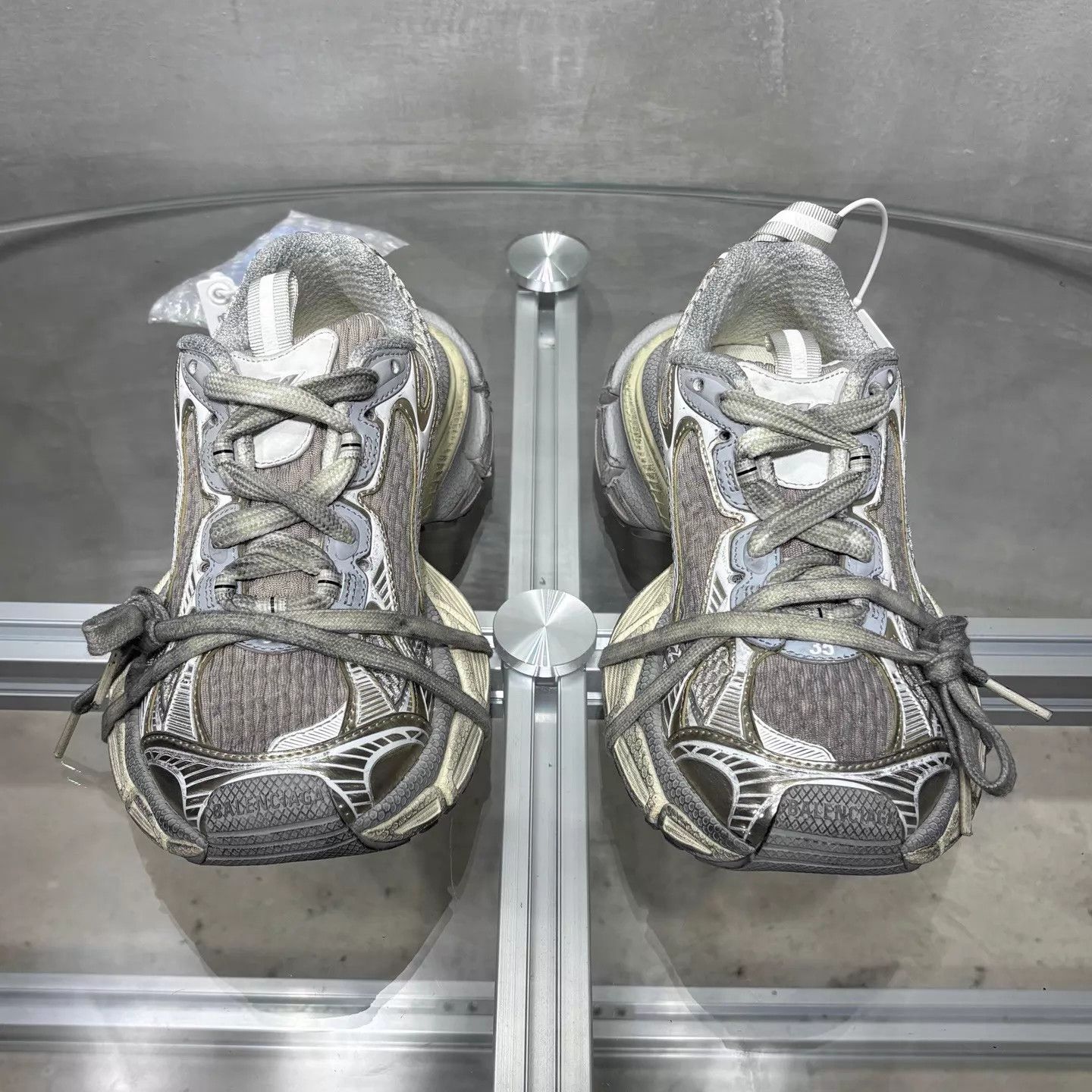 Balenciaga Balenciaga Women's Triple S Gray EU35 New in Box Tried On Only Size US 5 / IT 35 - 1 Thumbnail
