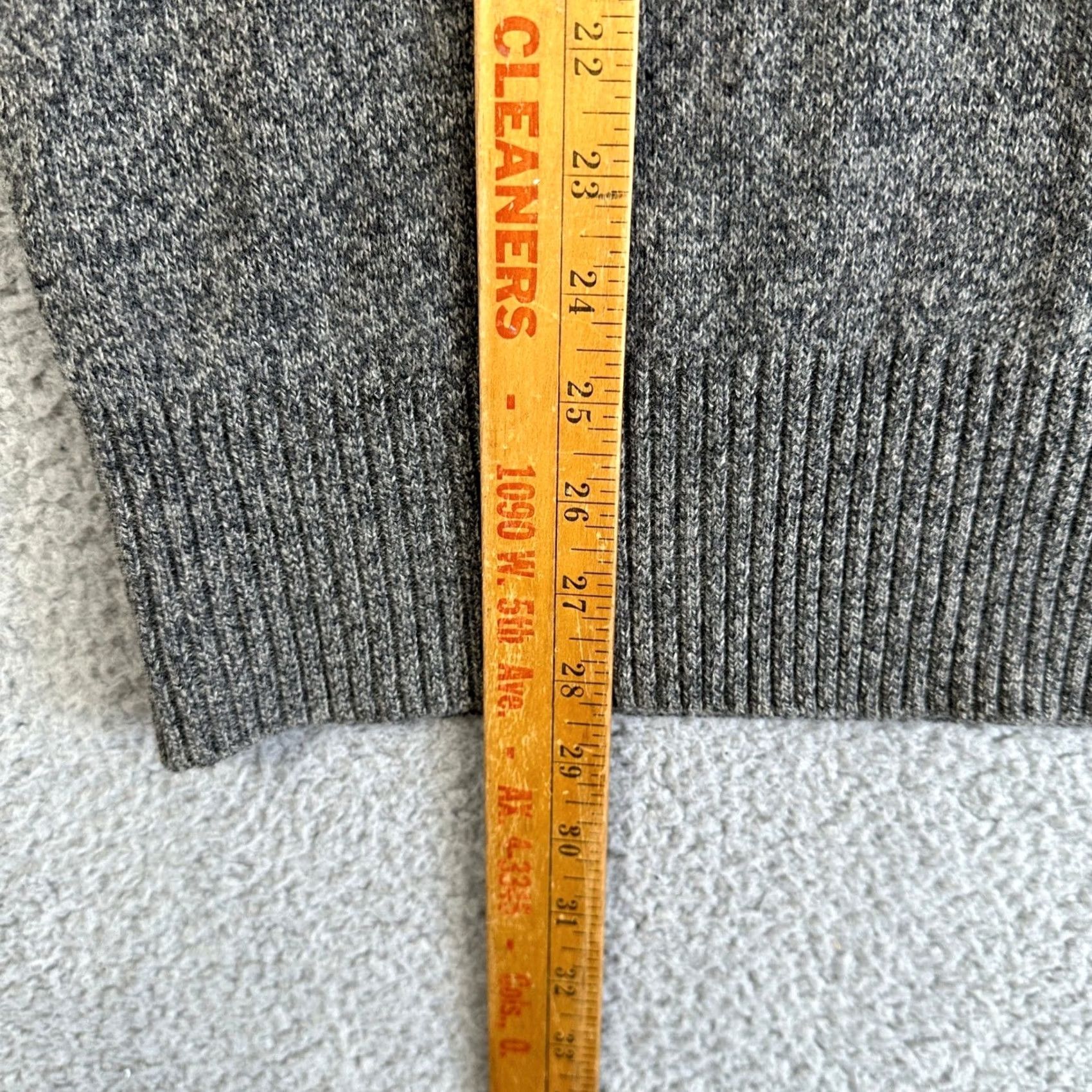 Banana Republic Banana Republic Merino Wool Blend Sweater Shawl Neck Mens Large Gray Black Knit Size US L / EU 52-54 / 3 - 6 Thumbnail