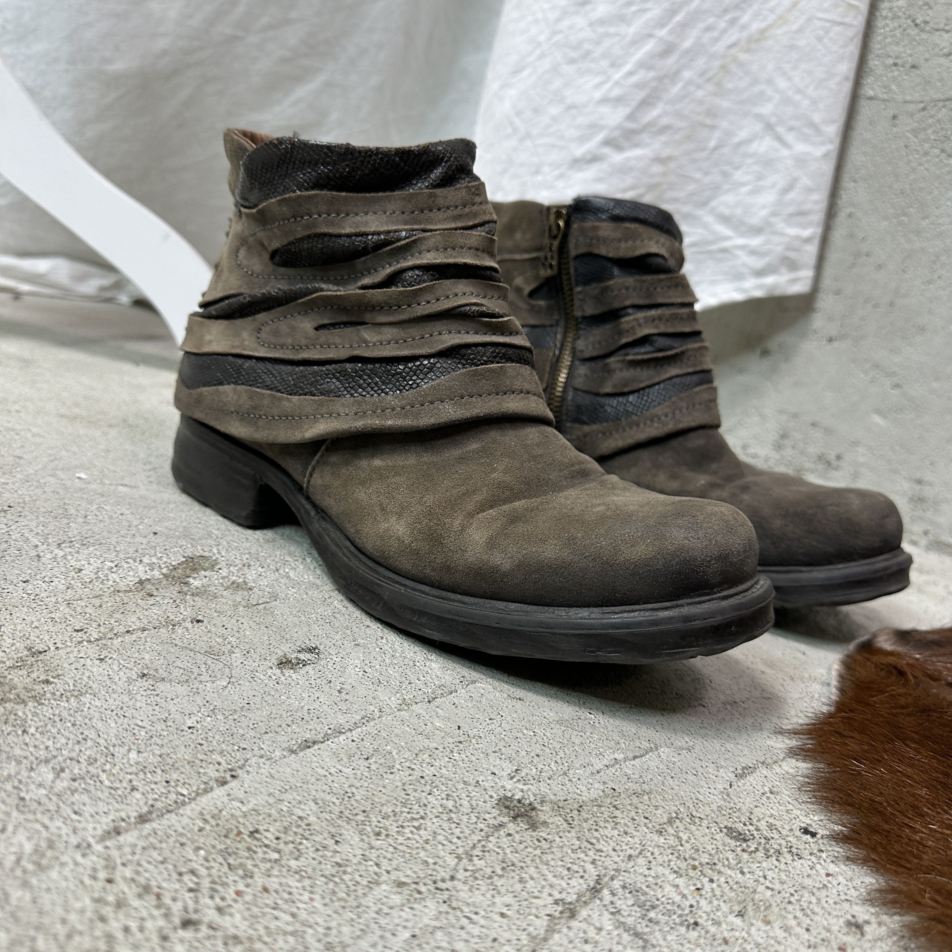A.S.98 Vintage Leather Airstep AS 98 Steampunk Boots Y2K Size US 8 / IT 38 - 4 Thumbnail