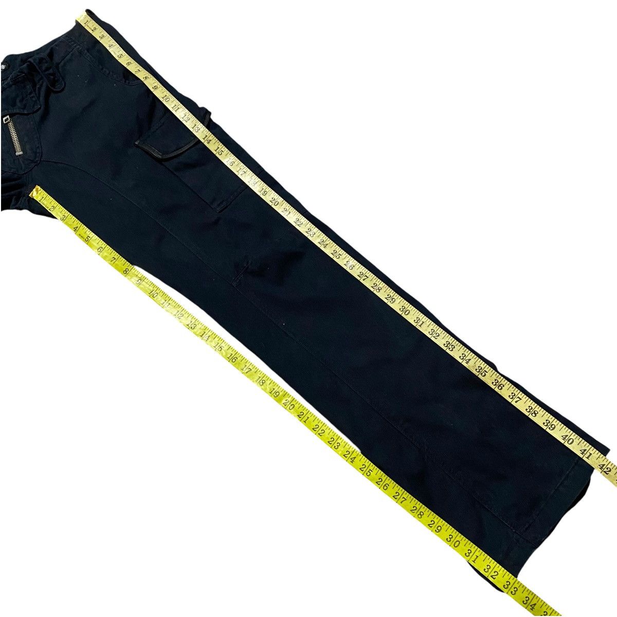 If Six Was Nine BLUTTENBLATT Leather Trimmed Cargo Pants Size US 33 - 20 Thumbnail