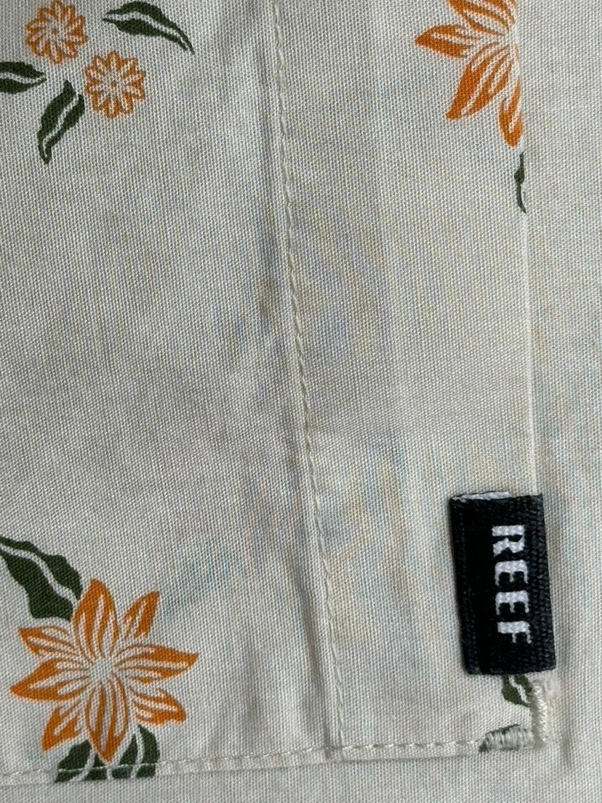 REEF Reef Montana Woven Button Down Short Sleeve Shirt Brown 2XL Size US XXL / EU 58 / 5 - 6 Thumbnail