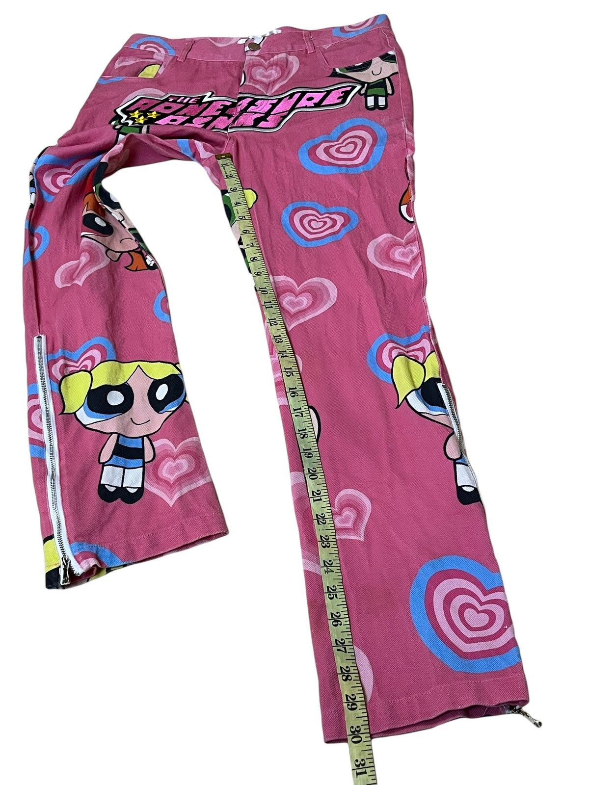 Cartoon Network RARE🔥AONE4SURE THE POWERPUFF GIRLS SLIM FIT JEANS Size US 32 / EU 48 - 13 Thumbnail