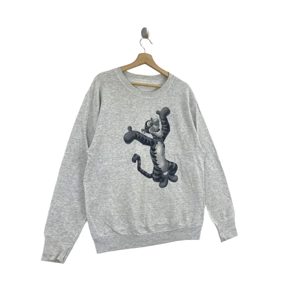 Disney Vintage TIGGER WINNIE THE POOH Cartoon Disney Sweatshirt Size XL / US 12-14 / IT 48-50 - 3 Thumbnail