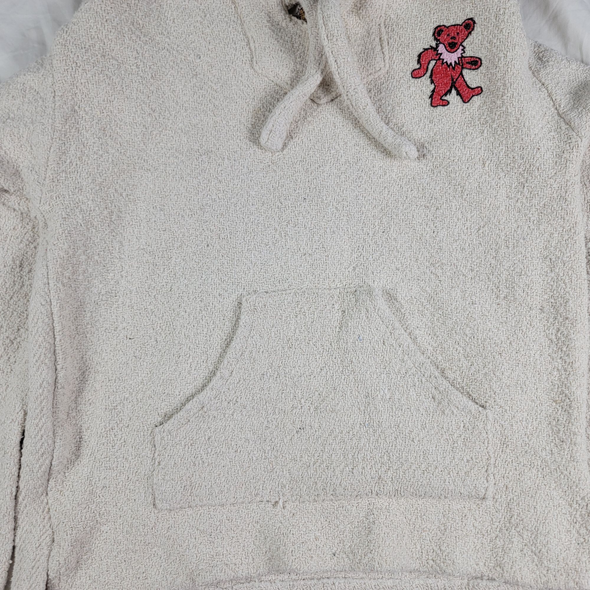Earth Ragz Grateful Dead Swirling Bears Adults Medium White Natural Baj Size US M / EU 48-50 / 2 - 3 Thumbnail