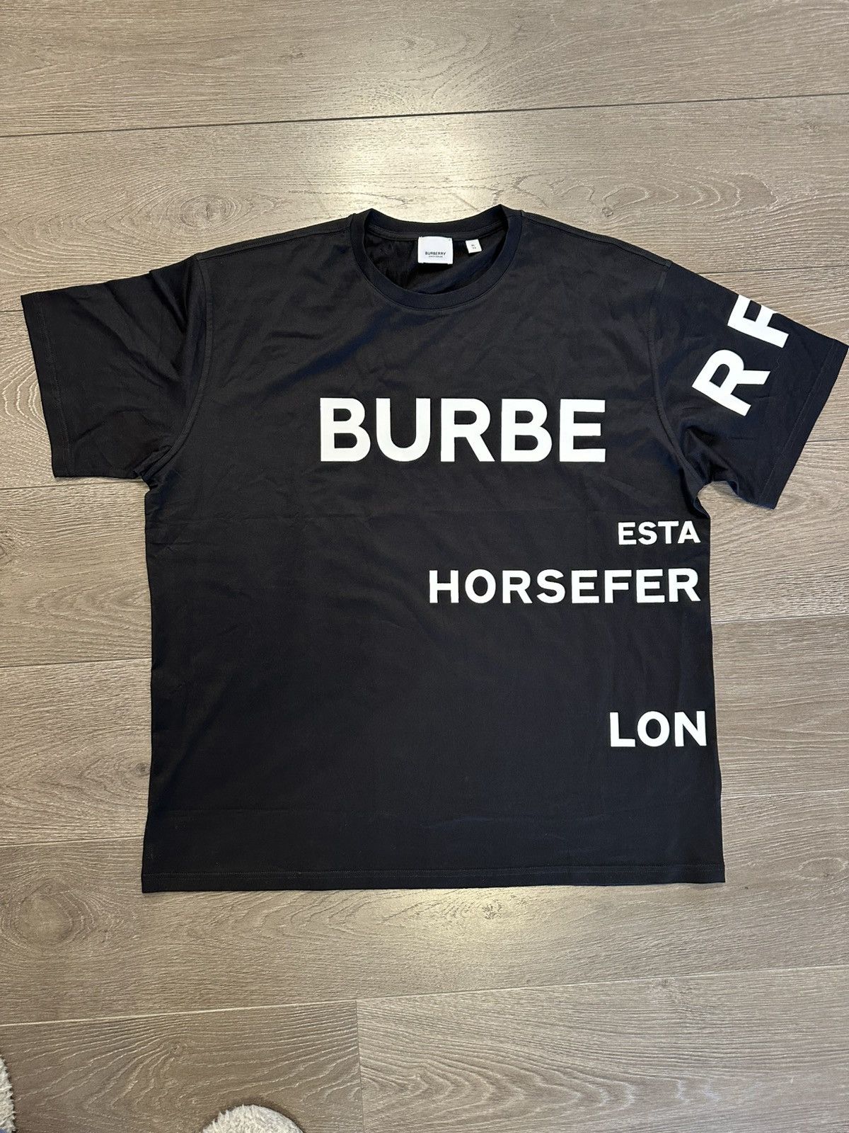 Burberry Horseferry Graphic Cotton T-Shirt Black XL