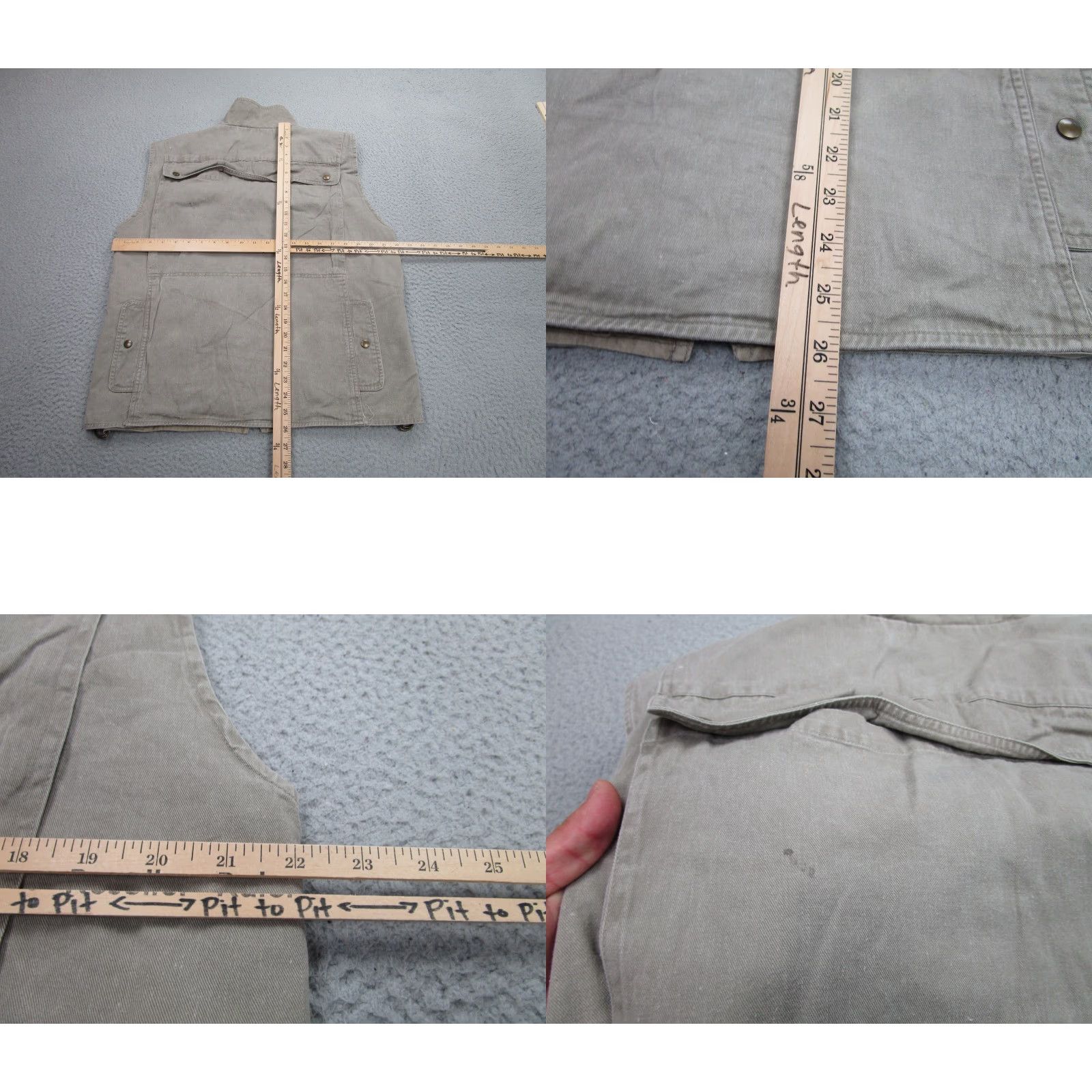 Eddie Bauer VINTAGE Eddie Bauer Vest Mens Medium Khaki Utility Outdoor Multi Pocket 90s M698 Mens Size US M / EU 48-50 / 2 - 8 Thumbnail