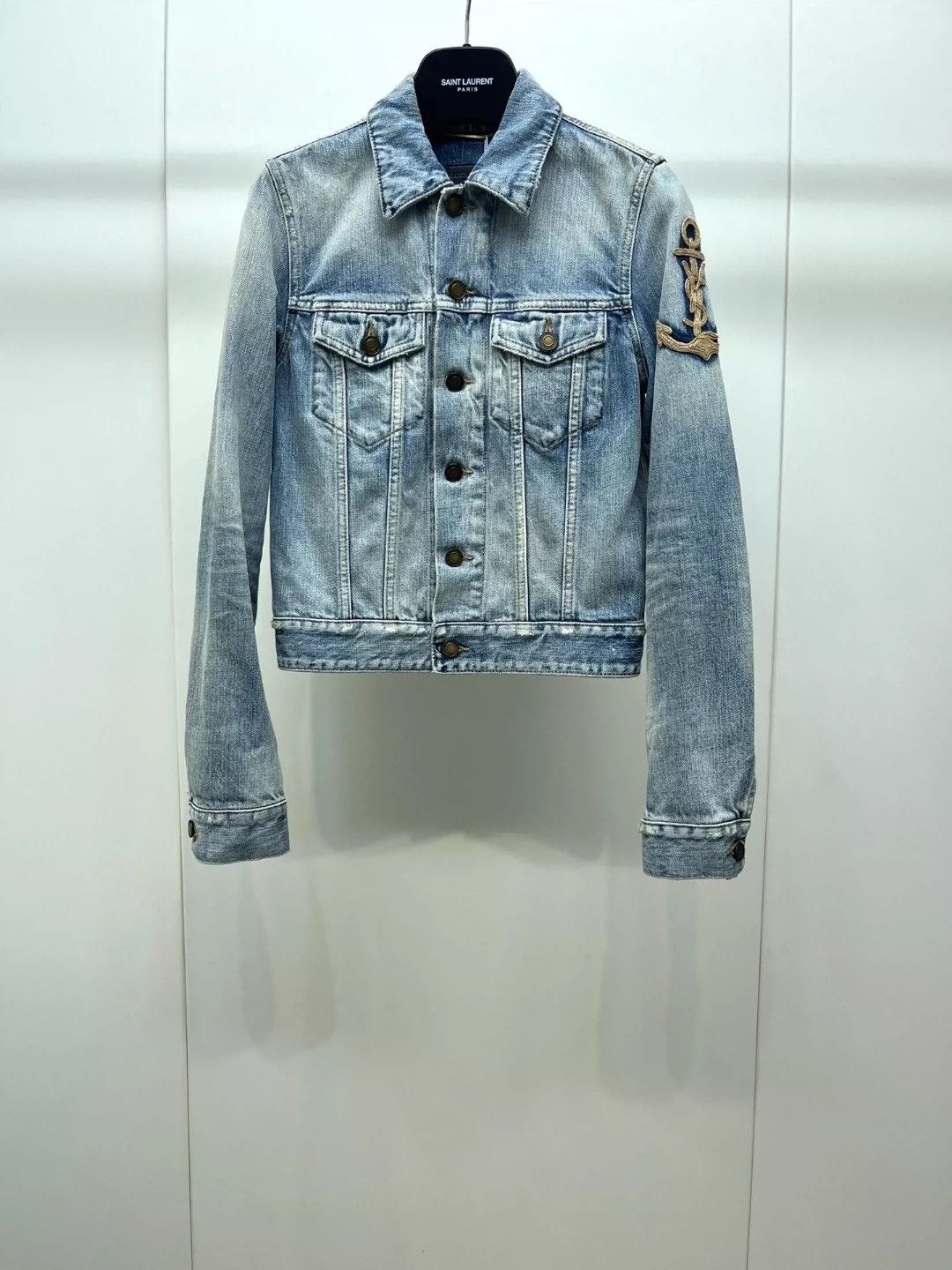 Saint Laurent Paris Saint Laurent Paris Anchor denim jacket Size US S / EU 44-46 / 1 - 1 Thumbnail