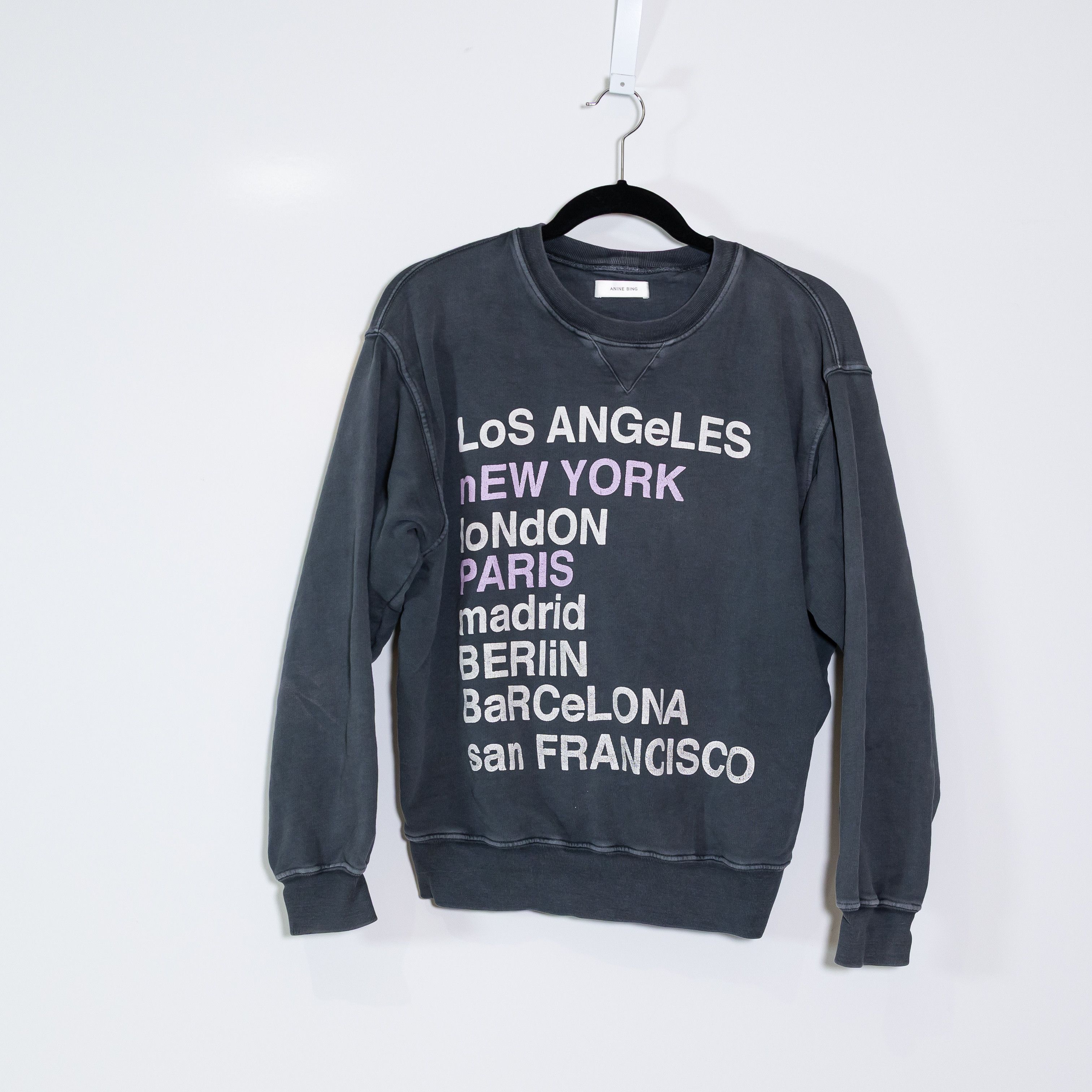 Anine Bing ANINE BING Women's City Love Graphic Size S / US 4 / IT 40 - 1 Thumbnail