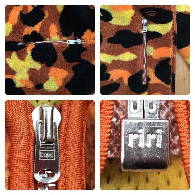 Bape × Nigo 🔥Vintage🔥 BAPE Orange camo boa jacket a bathing ape NIGO Size US S / EU 44-46 / 1 - 7 Thumbnail
