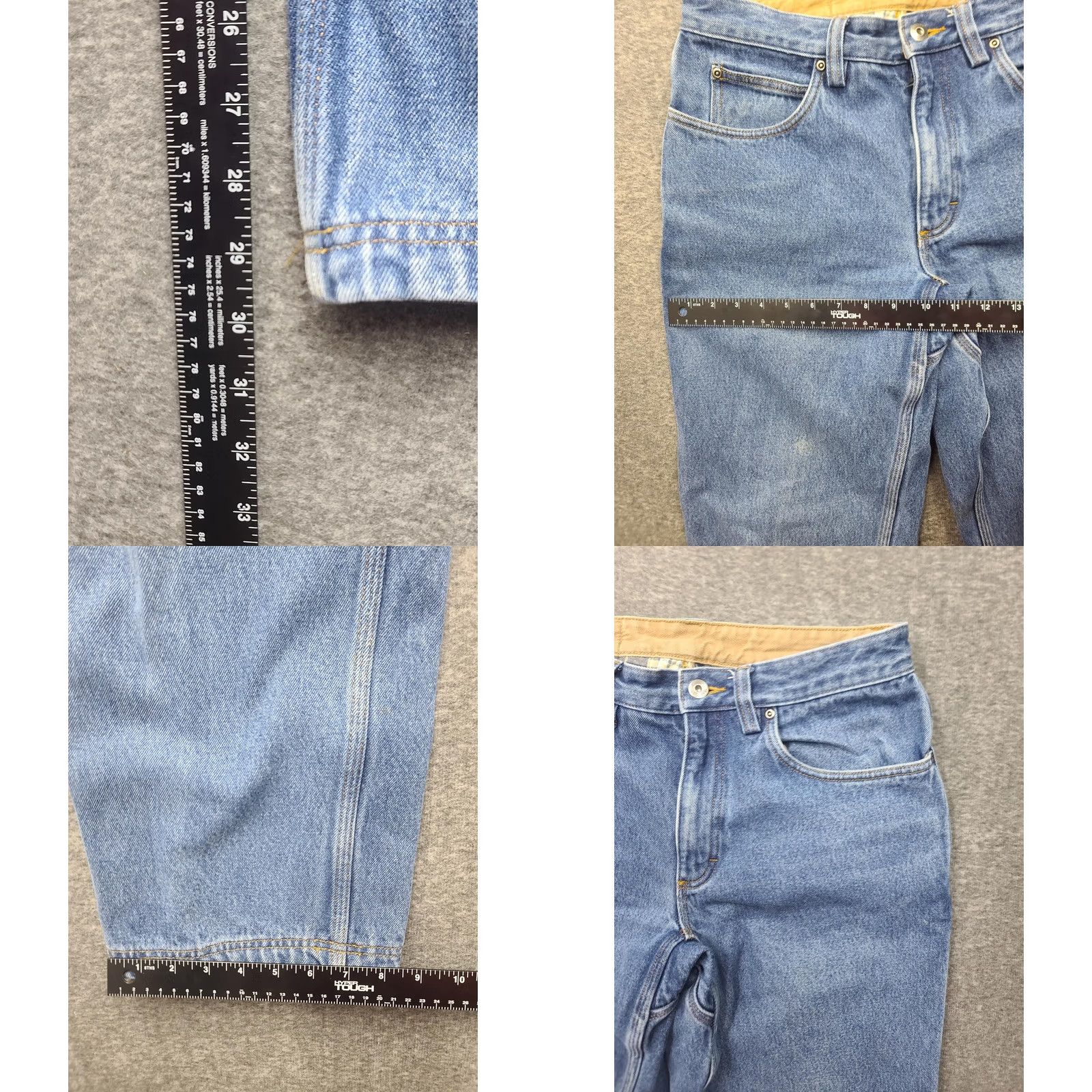 CO Duluth Ballroom Flannel-Lined Jeans 32x30 Blue Relaxed Fit Work Denim Jeans Mens Size US 32 / EU 48 - 8 Thumbnail