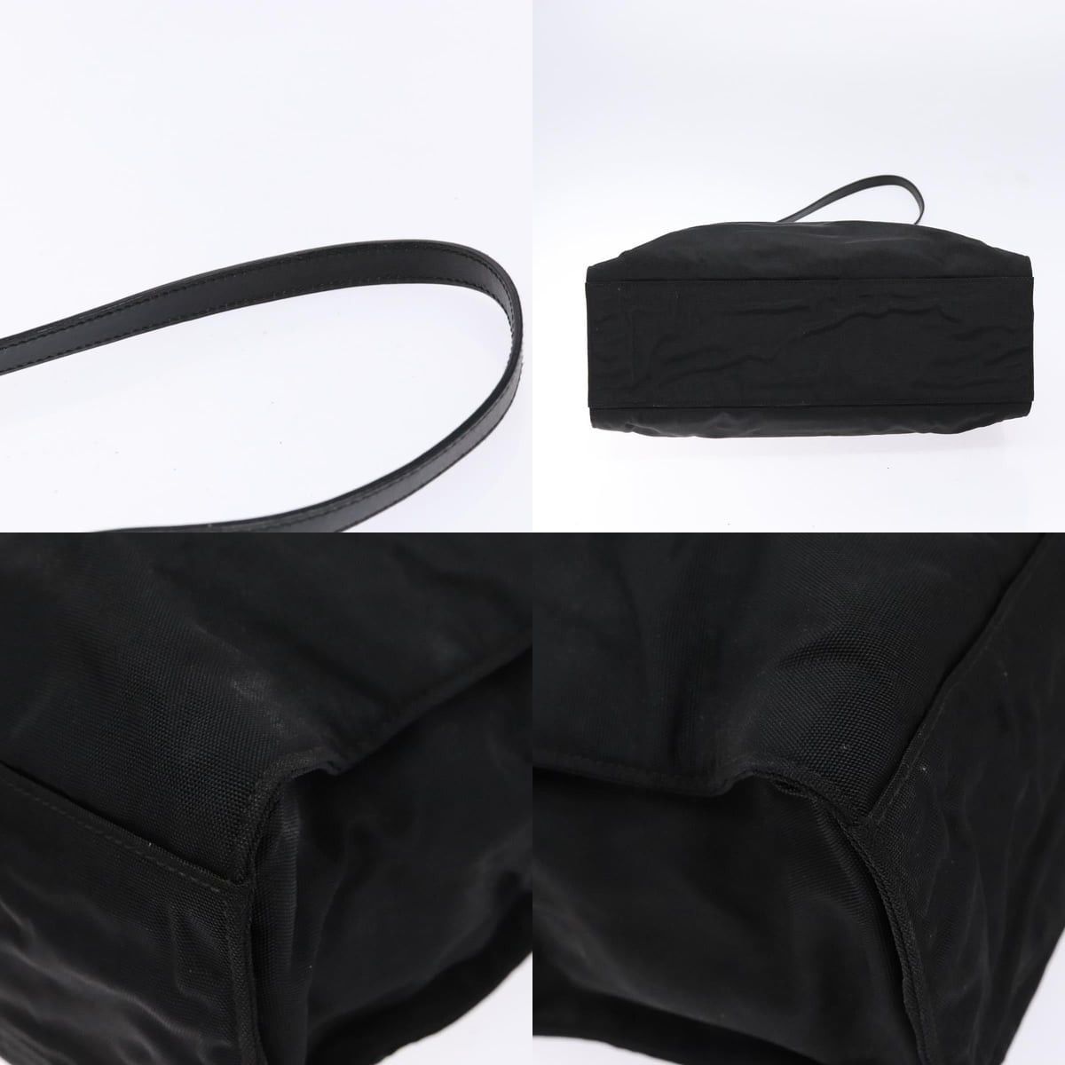 Gucci GUCCI Hand Bag Nylon Black Silver 002 1028 002 1028 Size ONE SIZE - 10 Thumbnail