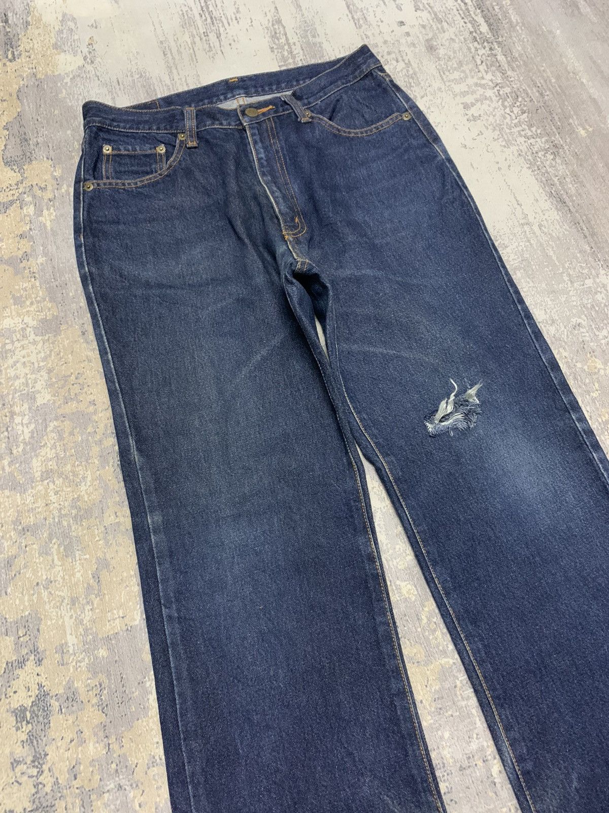 If Six Was Nine × Japanese Brand Japanese Brand Casual Land Japan Mini Flare Distressed Denim Size US 30 / EU 46 - 1 Thumbnail