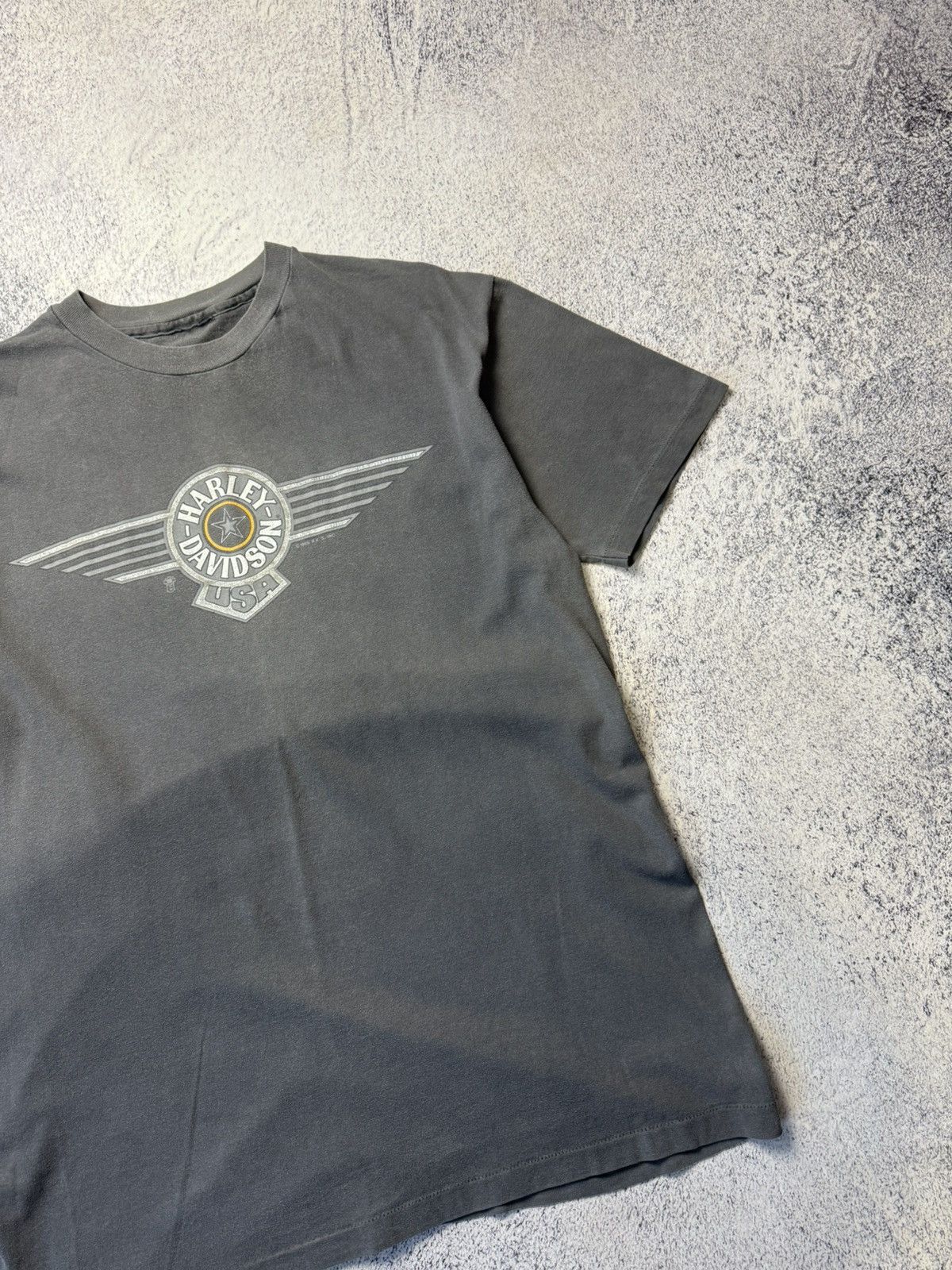 Harley Davidson Vintage Harley Davidson T Shirt 1989 USA Bury St.Edmunds Size US L / EU 52-54 / 3 - 9 Thumbnail