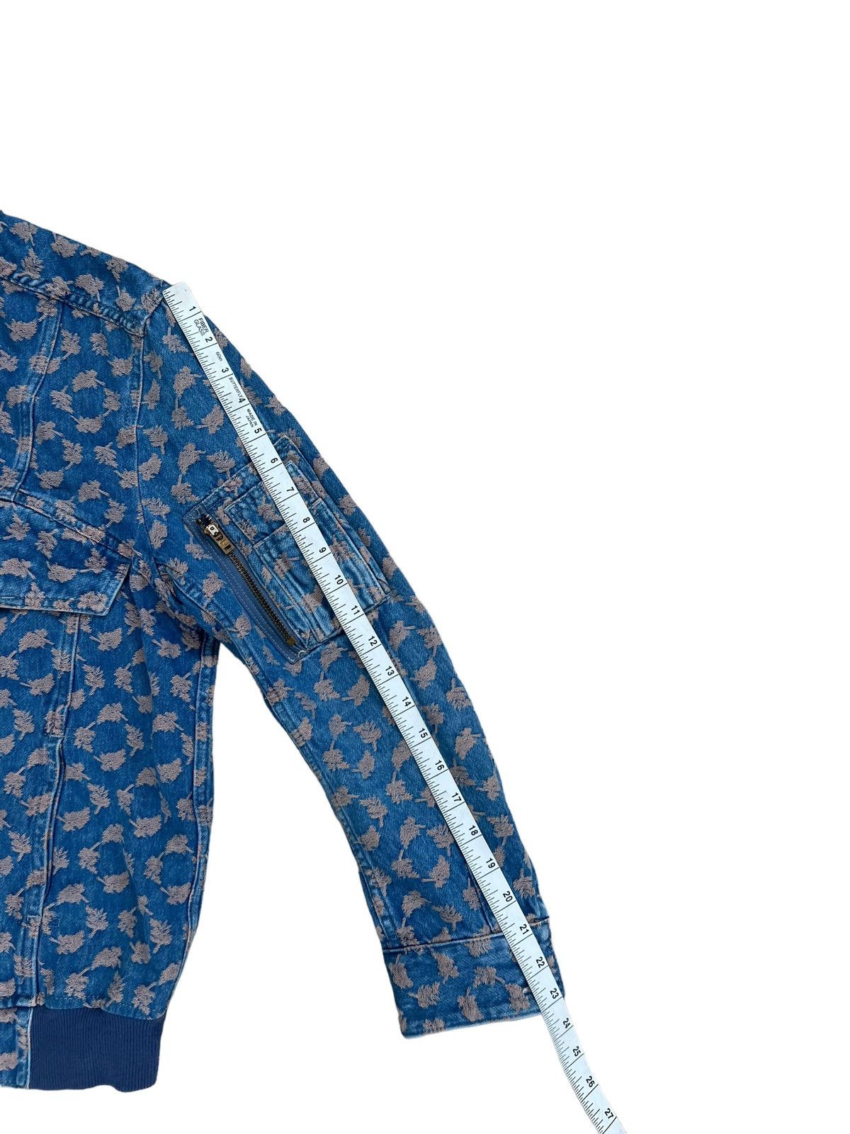 Issey Miyake Mercibeaucoup Embroidered Denim Bomber Trucker Jacket Size US M / EU 48-50 / 2 - 4 Thumbnail
