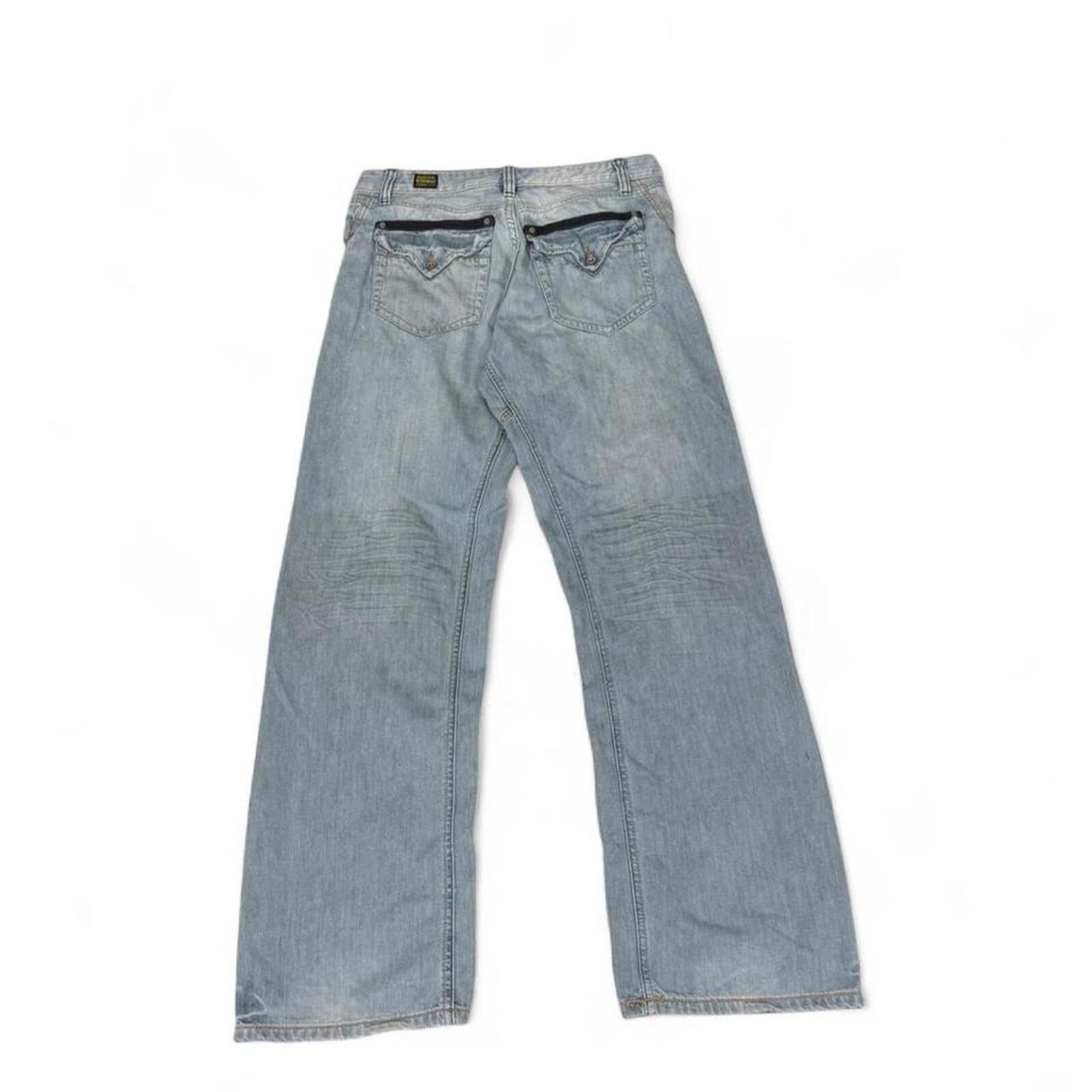 Other Y2K style Blustaff straight fit flap pockets denim jeans Size US 32 / EU 48 - 2 Thumbnail