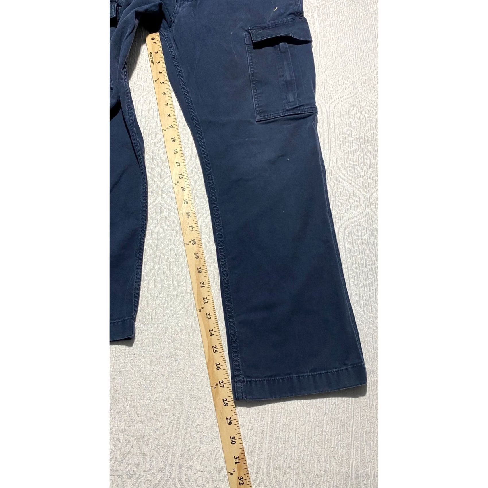Carhartt Carhartt Mens Rugged Flex Canvas Cargo Work Pants Navy 34x28 BN3574-M Size US 34 / EU 50 - 5 Thumbnail