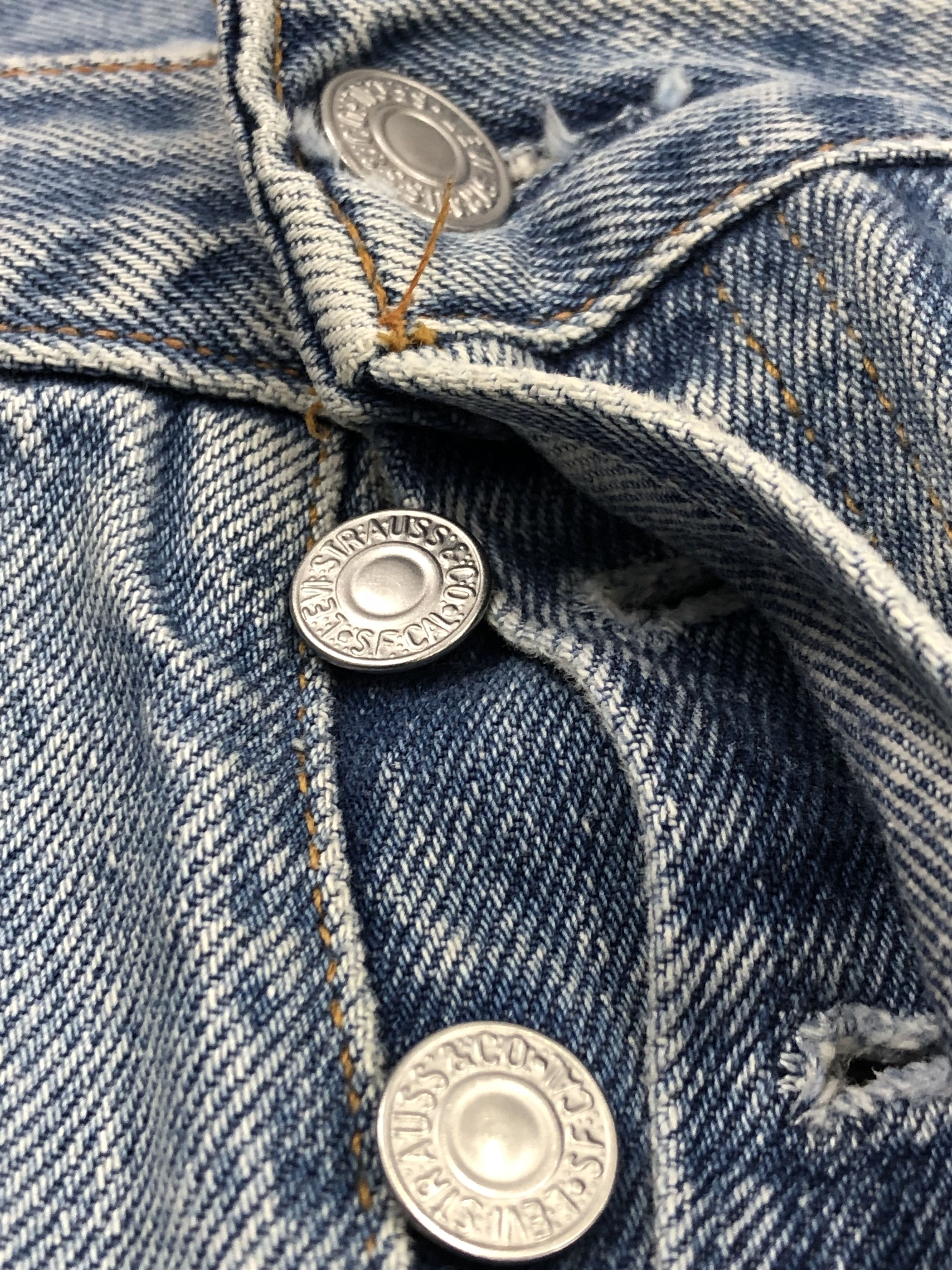 Levi's Vintage 90s Levis 501 Faded Blue Button Fly Jeans DPP0040 Size US 36 / EU 52 - 9 Thumbnail
