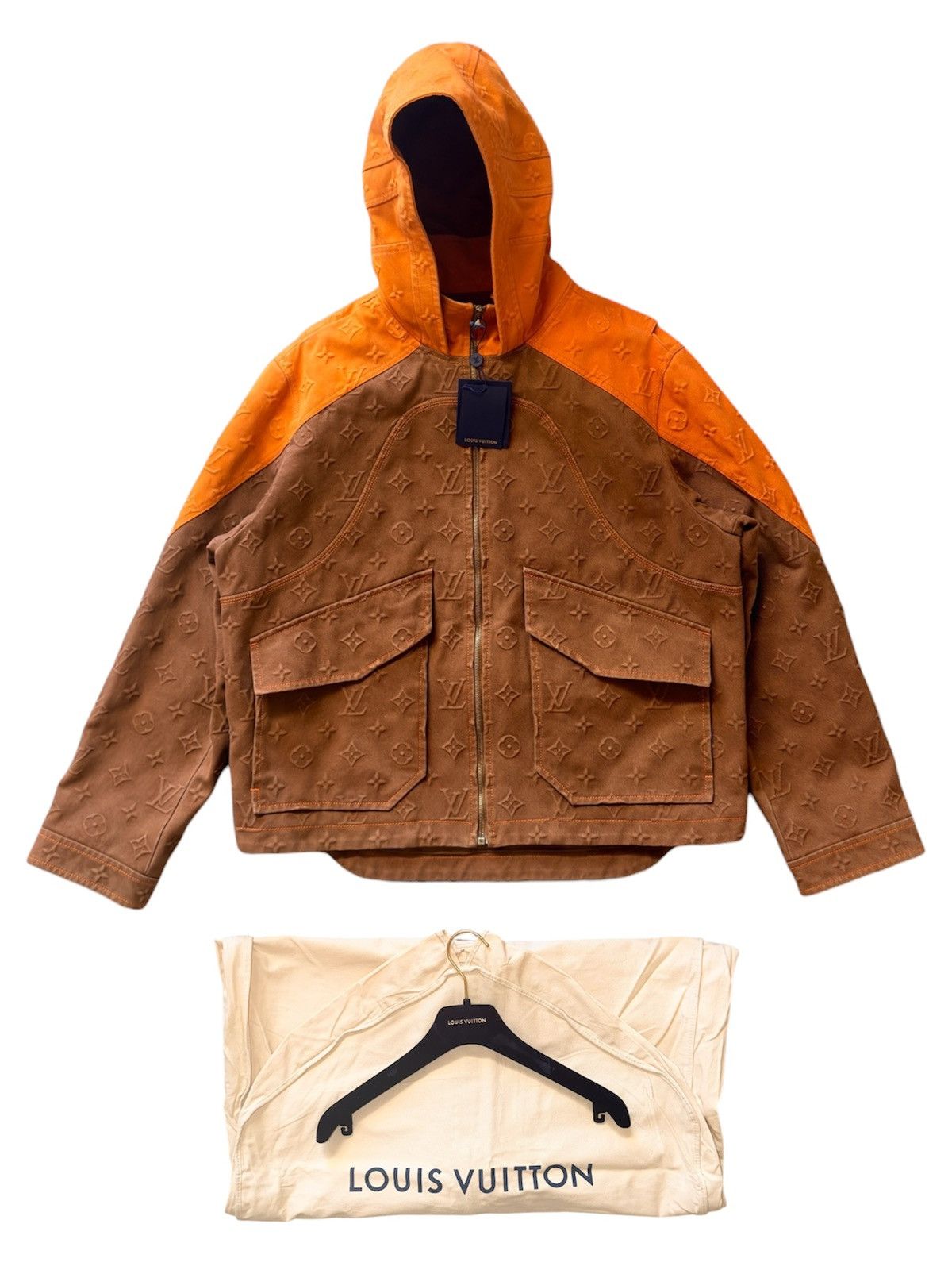Louis Vuitton Louis Vuitton Carpenter 52 Hooded Denim Jacket 3D Monogram Size US L / EU 52-54 / 3 - 1 Thumbnail