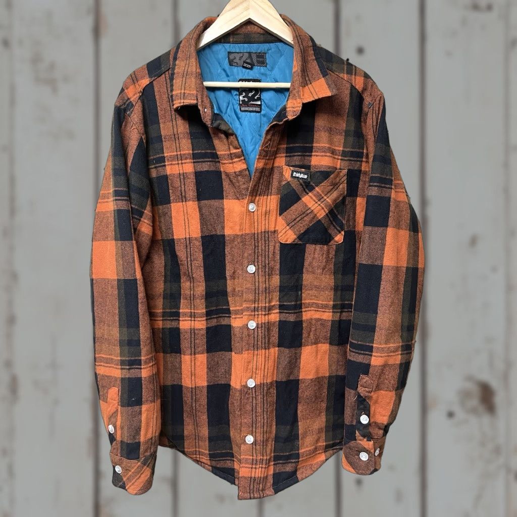 Vintage Thirty Two Shirt Mens M Quilted Flannel Shacket Button Up 2032 Distressed Size US M / EU 48-50 / 2 - 1 Thumbnail
