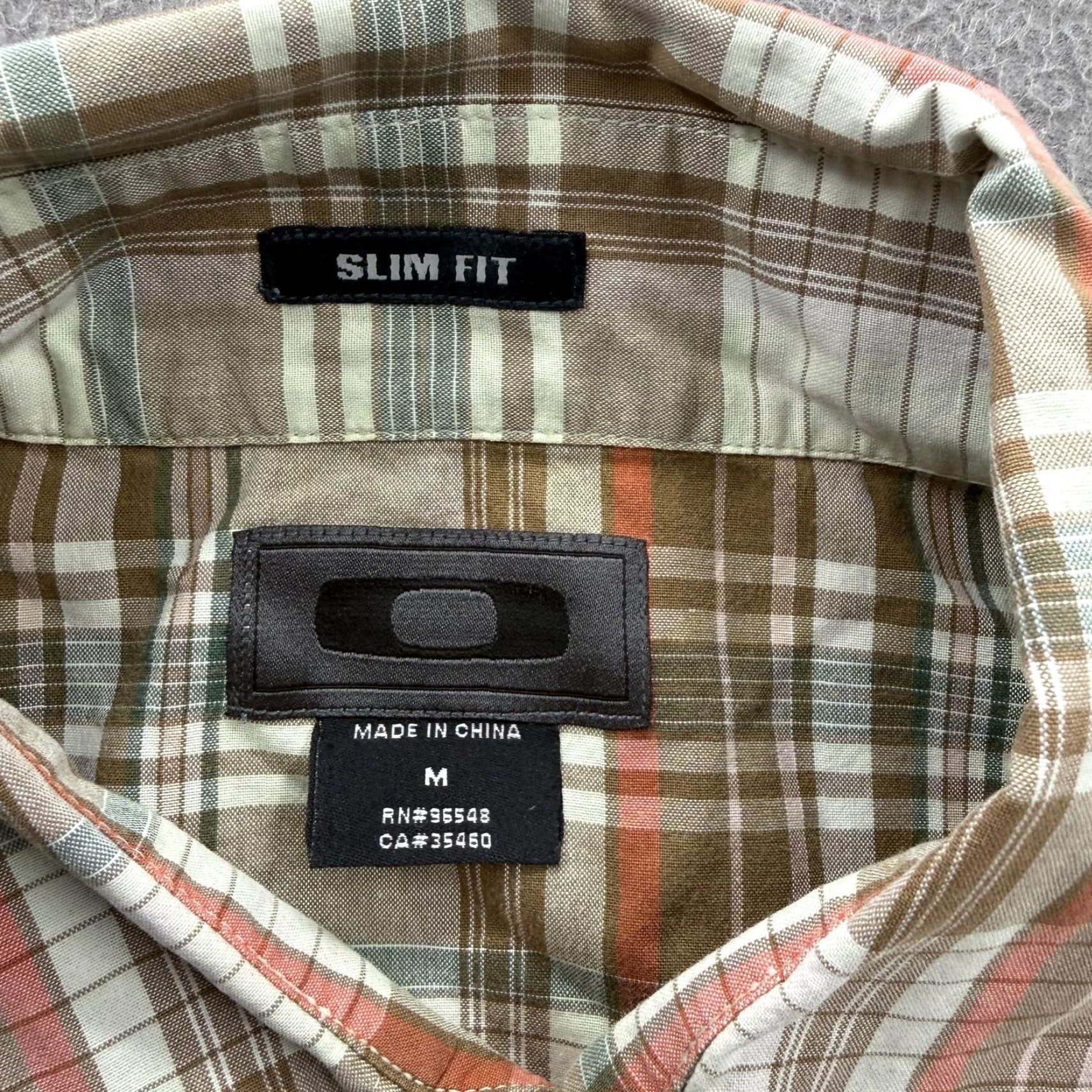 Oakley Oakley Shirt Mens Medium Multicolor Plaid Short Sleeve Button Up Slim Fit Casual Size US M / EU 48-50 / 2 - 3 Thumbnail