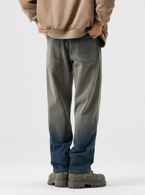 Japanese Brand Japanese retro trend classic gradient jeans Size US 32 / EU 48 - 4 Thumbnail