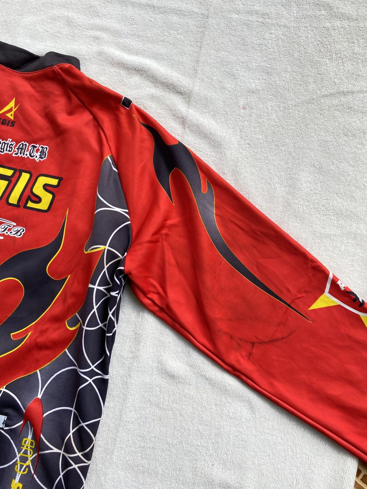 Vintage AEGIS Racing Team Cycling Jersey Multi Colour Size US XXL / EU 58 / 5 - 6 Thumbnail