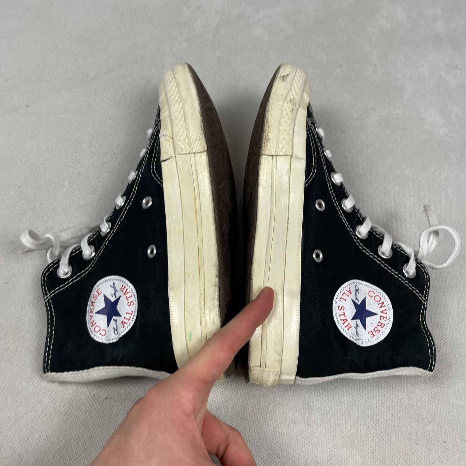 Converse Converse Chuck 70 CDG HI 150204C Unisex Black Shoes M5/W7 Size US 5 / EU 37 - 3 Thumbnail