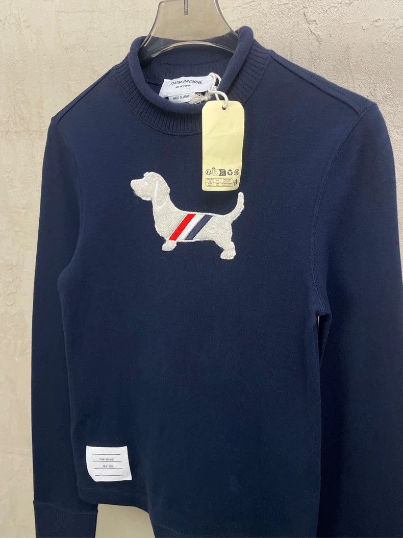 Thom Browne Thom browne Tibetan blue color striped fleece puppy half-hi Size XS / US 0-2 / IT 36-38 - 3 Thumbnail