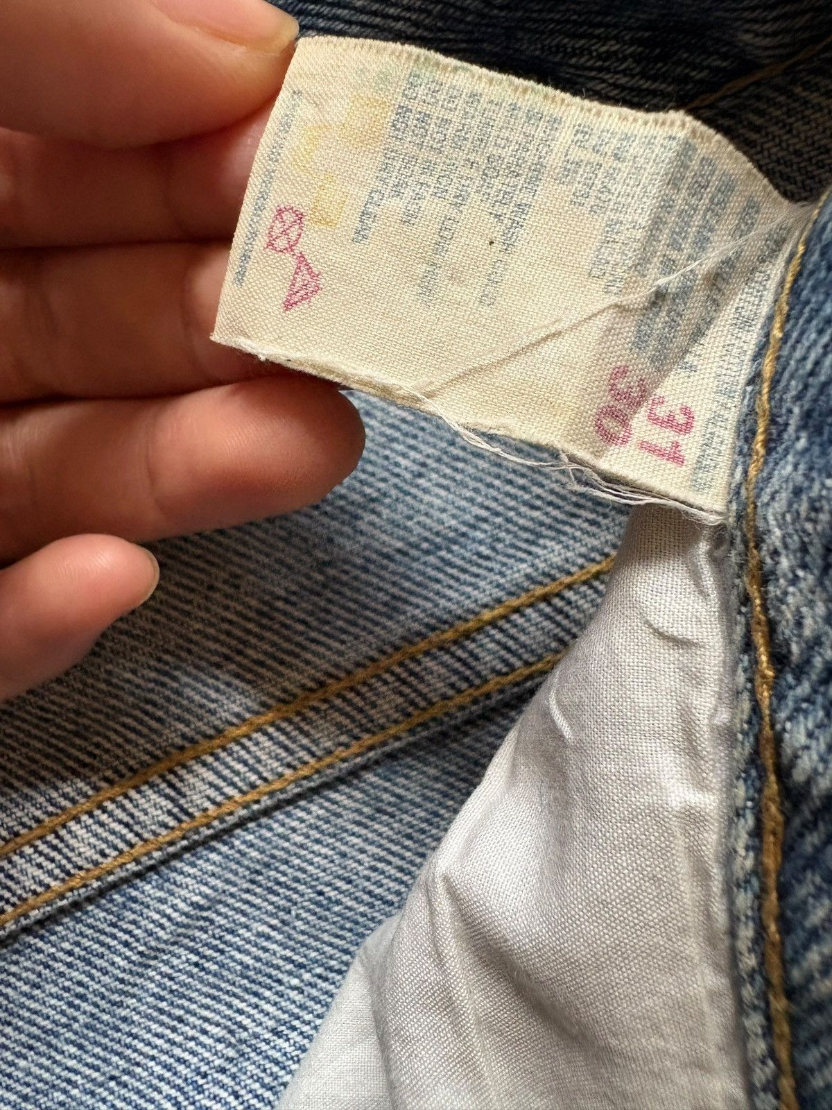 Tommy Jeans Vintage Tommy Mud Wash Distressed Baggy Jeans Size US 31 - 13 Thumbnail