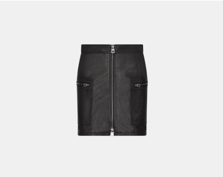 Dior o1w1db10925 445J41 Zip Mini Skirt in Black Size 30" / US 8 / IT 44 - 1 Thumbnail