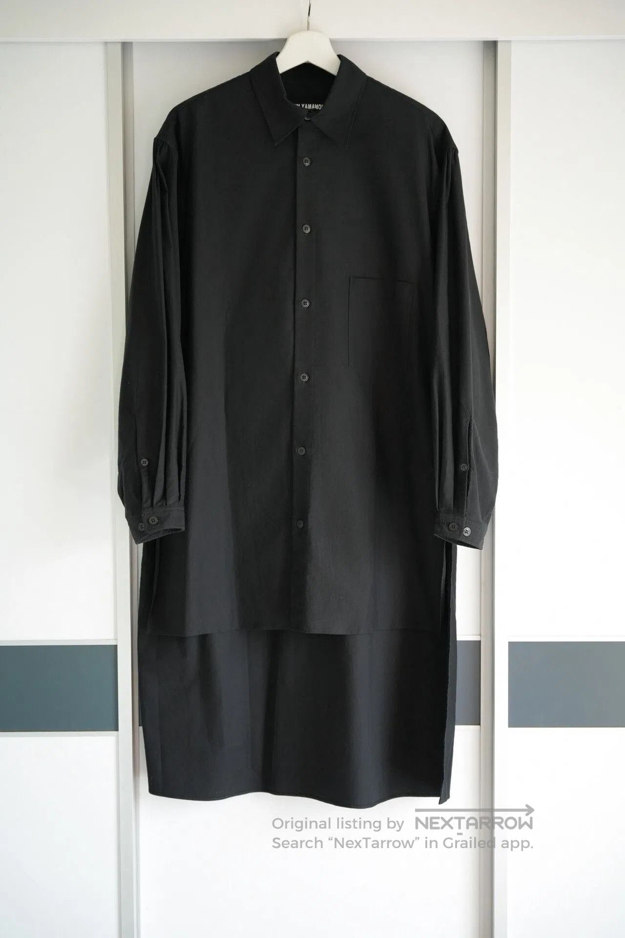 Yohji Yamamoto Yohji Yamamoto Signature Printed Work Shirt. Size US M / EU 48-50 / 2 - 2 Thumbnail