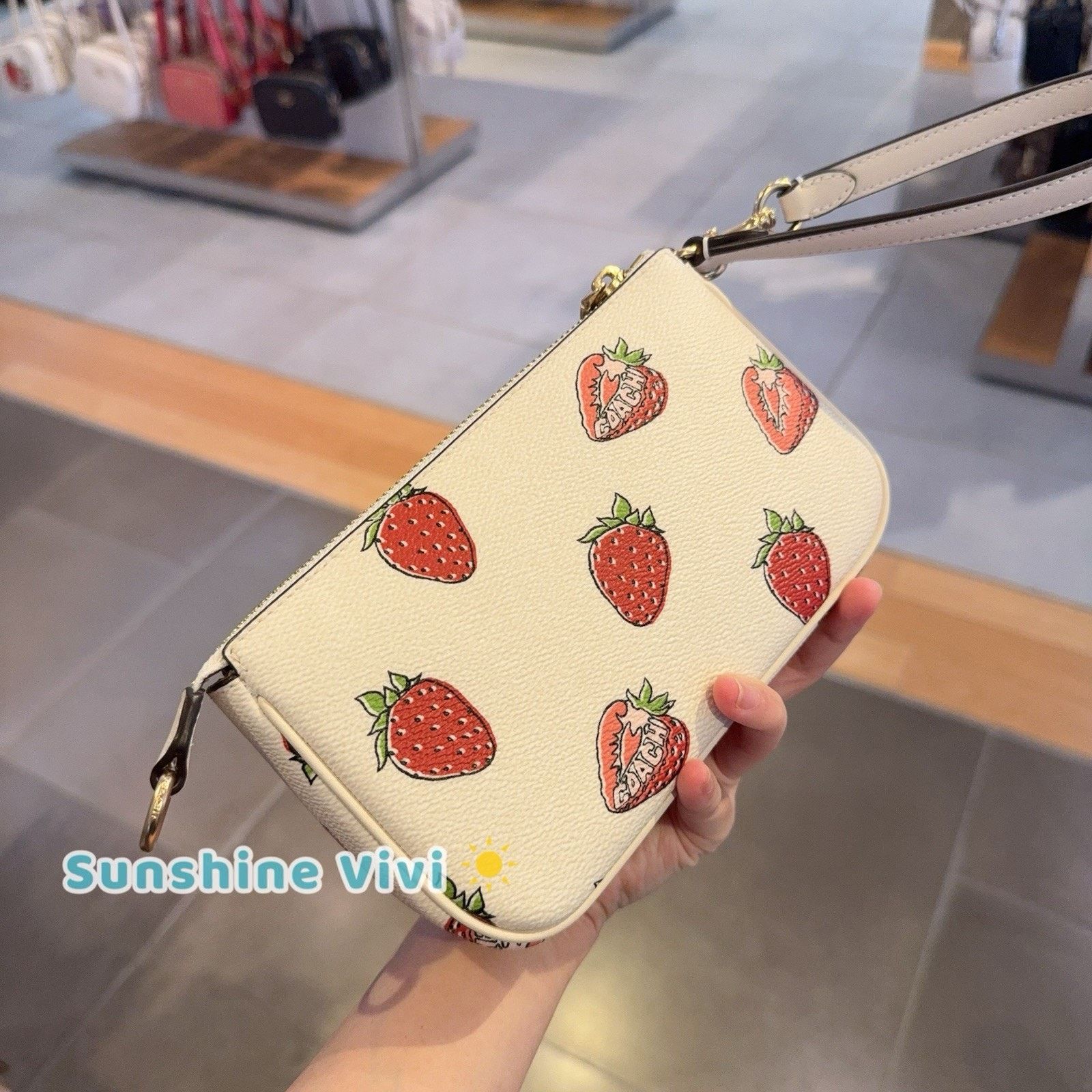 Coach NWT Coach Nolita 19 Leather Shoulder Bag Strawberry CAL25 Size ONE SIZE - 3 Thumbnail