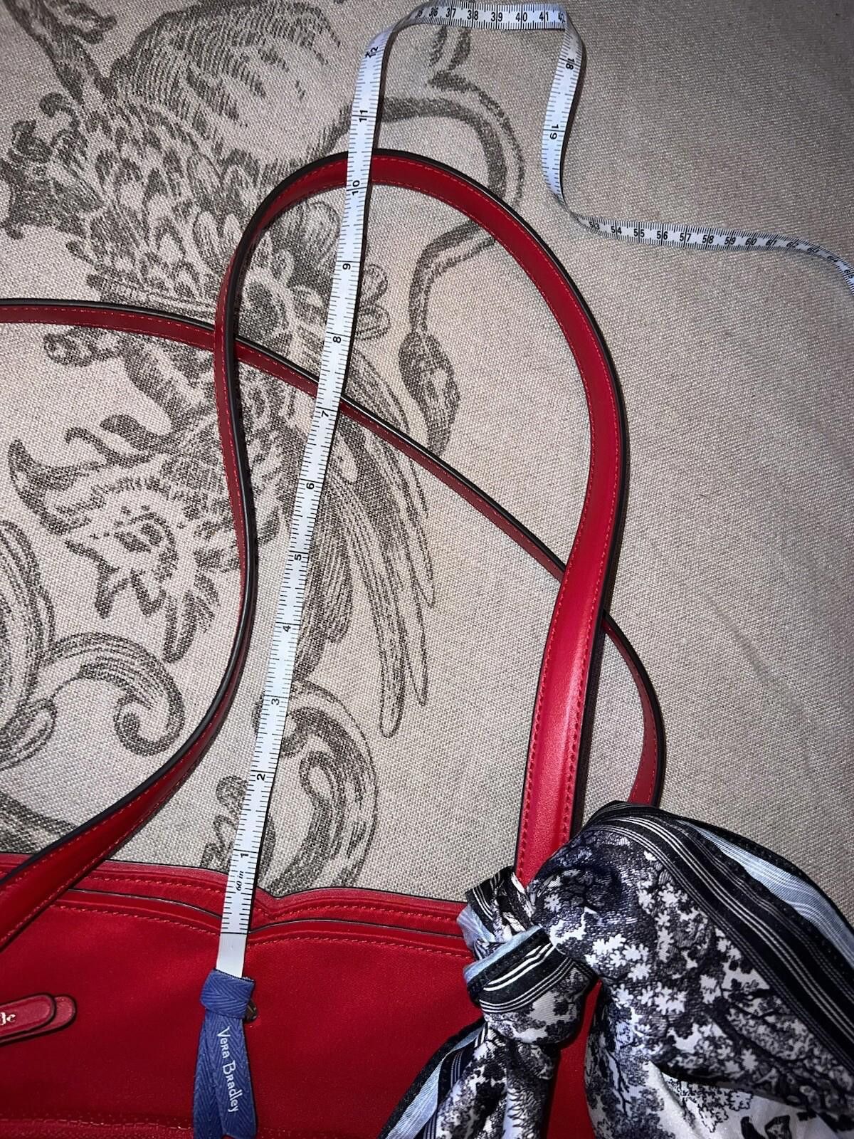 Kate Spade NEW Kate Spade Red Nylon Handbag Purse Tote Bag w/ Scarf Size ONE SIZE - 6 Thumbnail