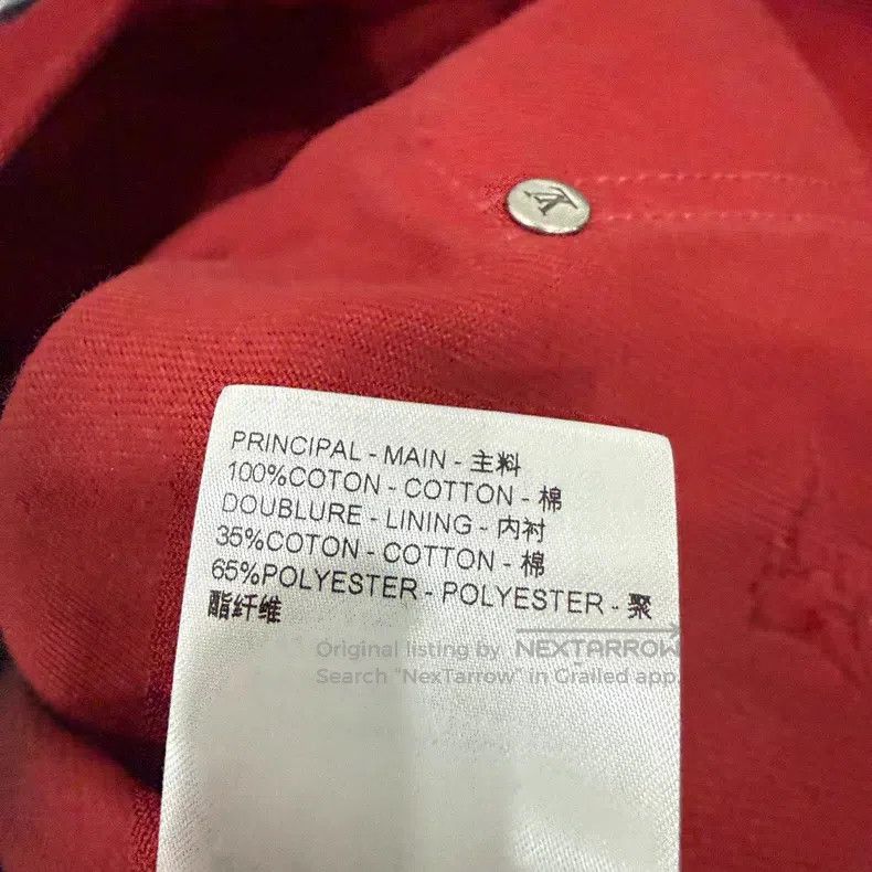 Louis Vuitton Louis Vuitton Black and red rendered embroidered presbyopi Size US M / EU 48-50 / 2 - 6 Thumbnail