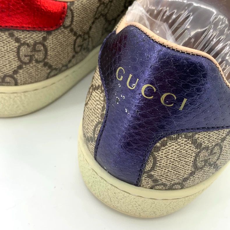 Gucci Gucci Size 35 Ace series size 35 ebony logo old flower ful Size US 5 / EU 37 - 8 Thumbnail
