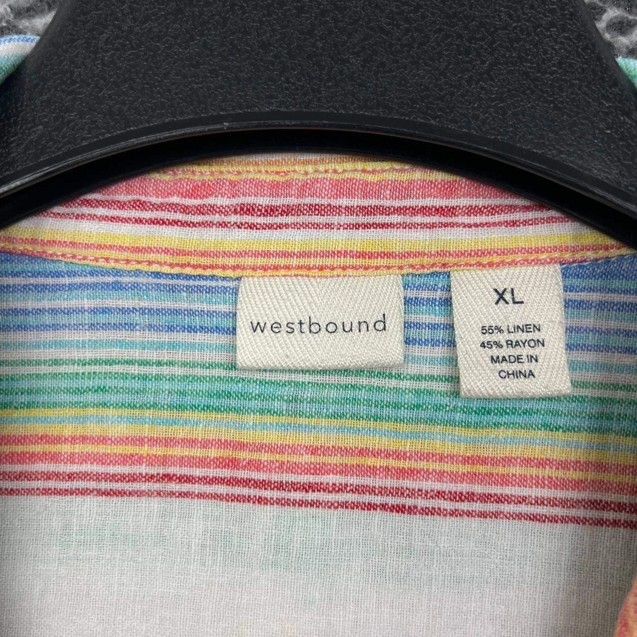 Other Westbound Shirt Women Striped Button Up Collared XL Size XL / US 12-14 / IT 48-50 - 4 Thumbnail