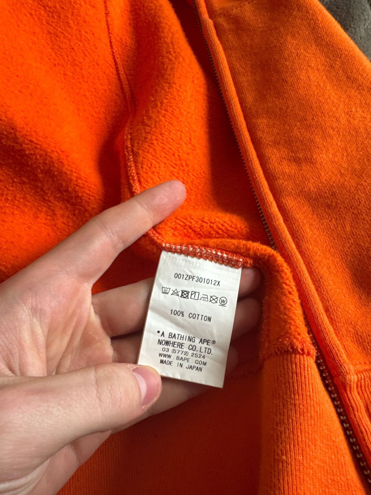Bape Bape (A bathing ape) orange tiger full zip hoodie Size US M / EU 48-50 / 2 - 3 Thumbnail