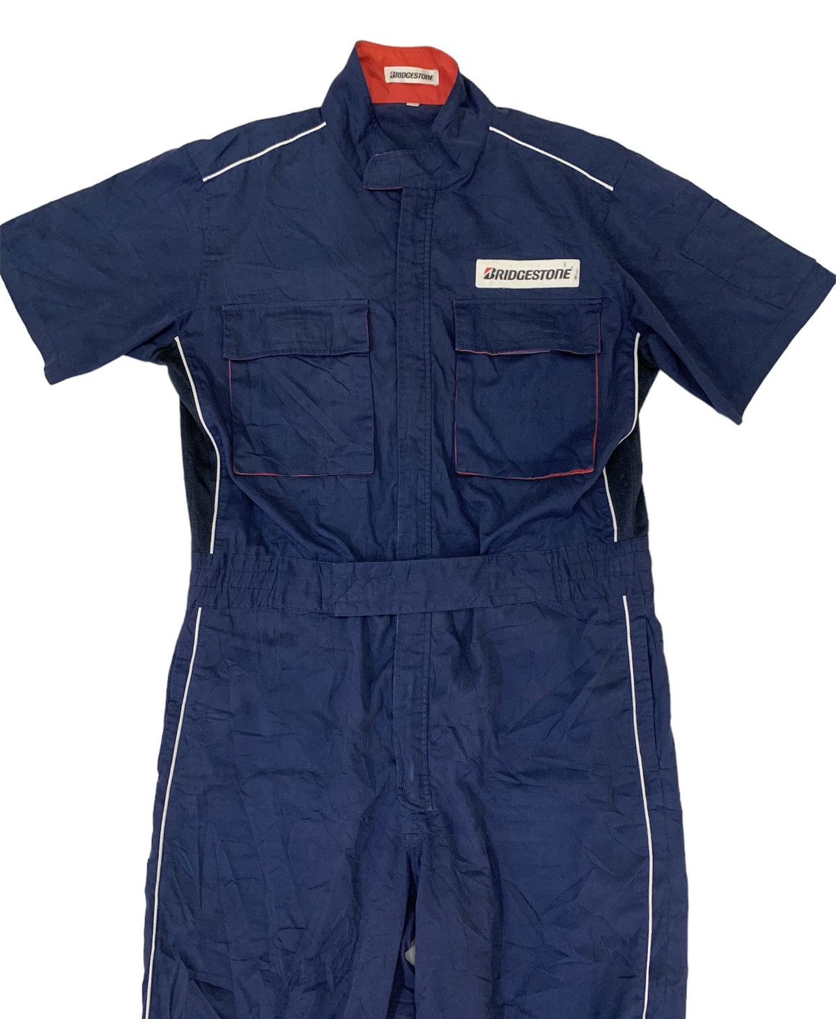 Vintage VINTAGE BRIDGESTONE OVERALLS JUMPSUIT JAPAN RACING TESM Size US 36 / EU 52 - 1 Thumbnail