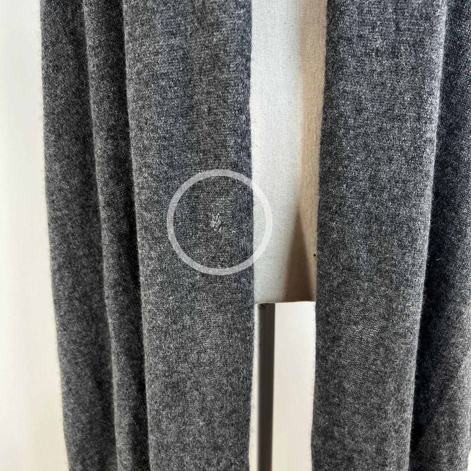 Other Hannah Rose Cashmere Gray Scarf Fringed Travel Wrap Soft Size ONE SIZE - 4 Thumbnail