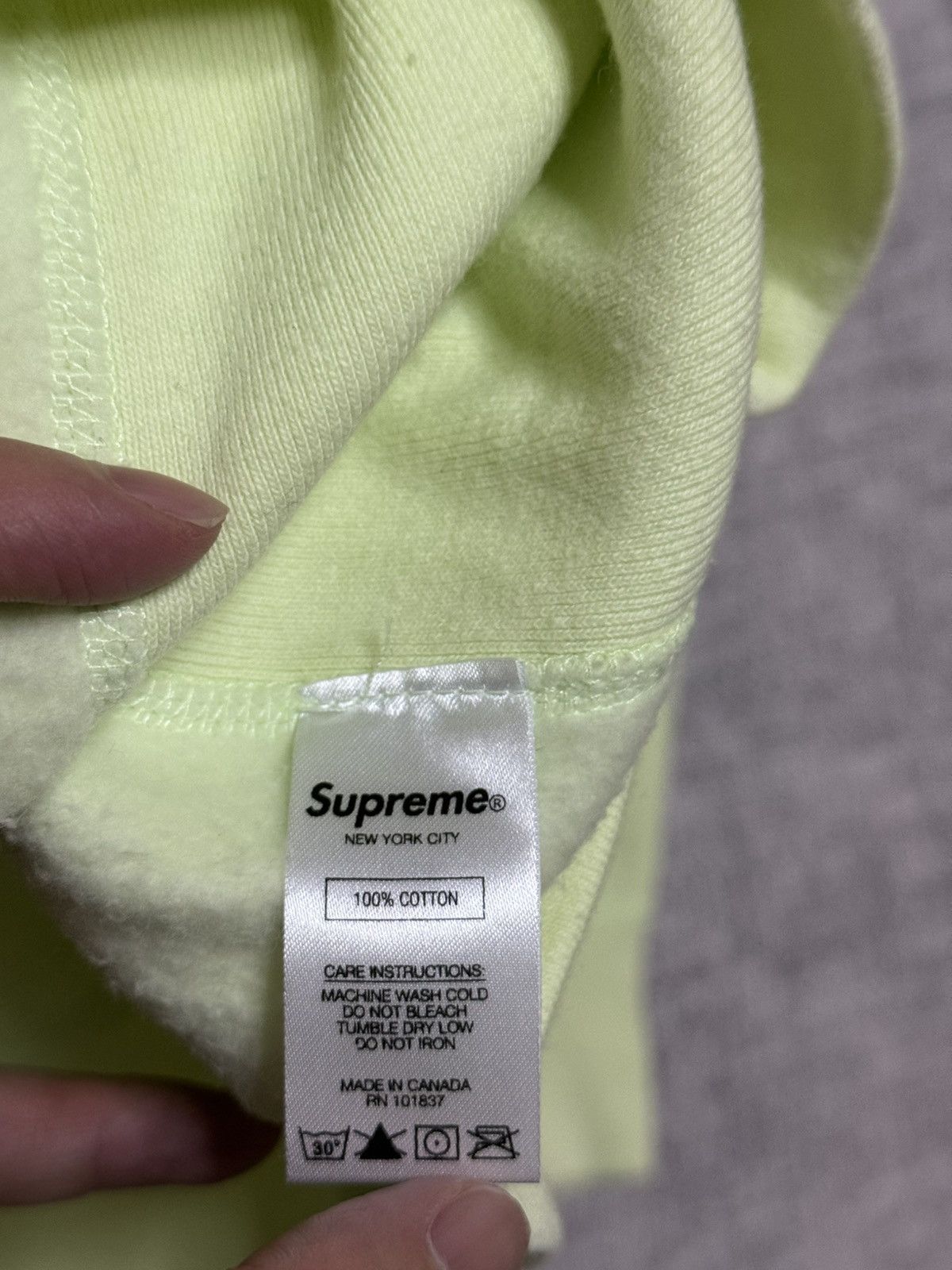 Supreme Supreme fw17 pale lime box logo hoodie hooded Size US M / EU 48-50 / 2 - 6 Thumbnail