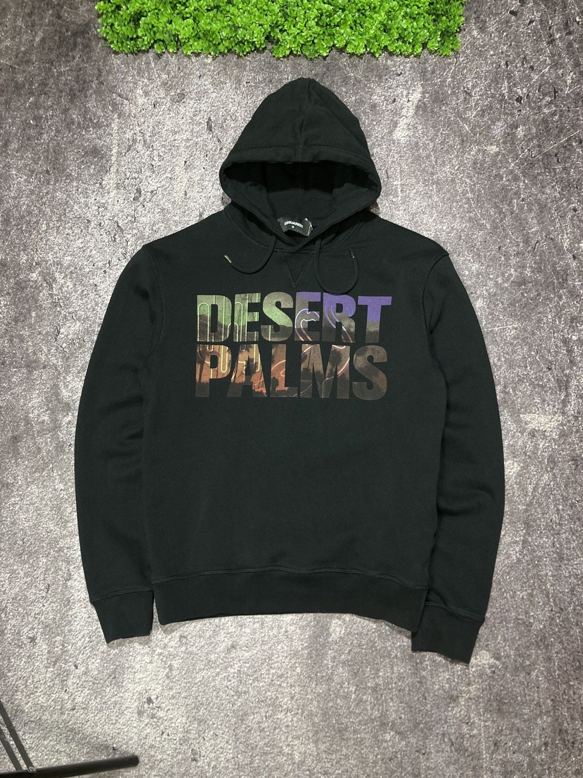 Dsquared2 Dsquared2 Desert Palms Black Hoodie Men's M Size US M / EU 48-50 / 2 - 1 Thumbnail