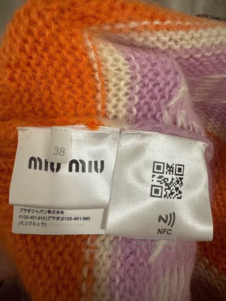 Miu Miu Miu Miu 38 The barrage is full of orange mohair sweaters. Size M / US 6-8 / IT 42-44 - 4 Thumbnail