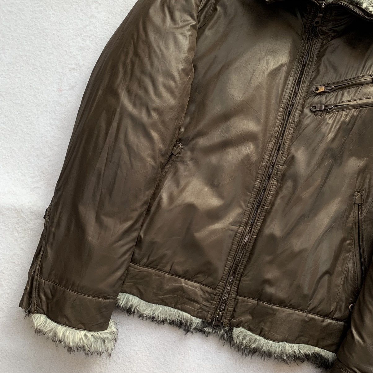 HIDEAWAYS 2000s Hideaways Nicole Faux Fur Puffer Zipper Jacket Size US M / EU 48-50 / 2 - 4 Thumbnail