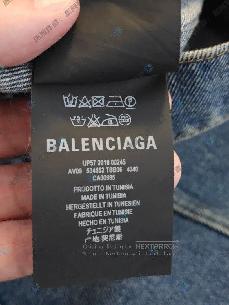 Balenciaga Balenciaga Denim Jacket Jacket Back Cola Embroidered Logo Size US M / EU 48-50 / 2 - 8 Thumbnail