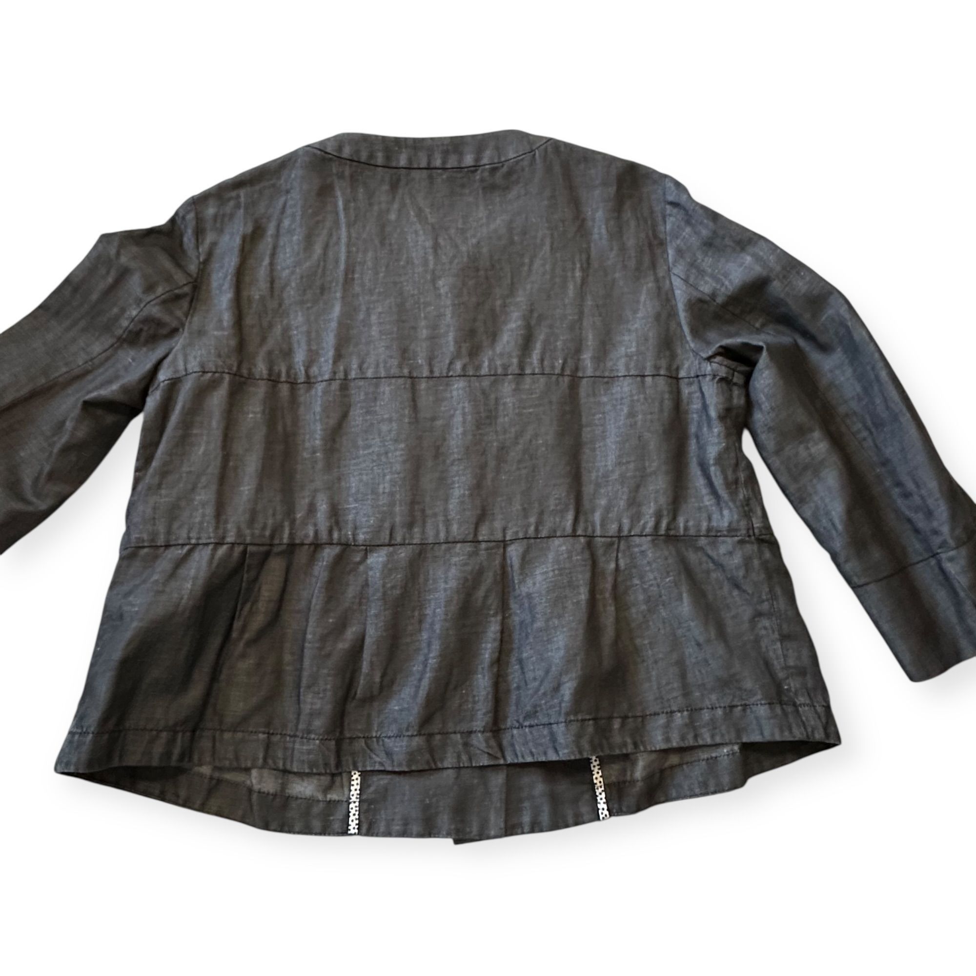 Weekend Max Mara Weekend Max Mara Linen Cotton Jacket EU42/US12 Size XL / US 12-14 / IT 48-50 - 9 Thumbnail