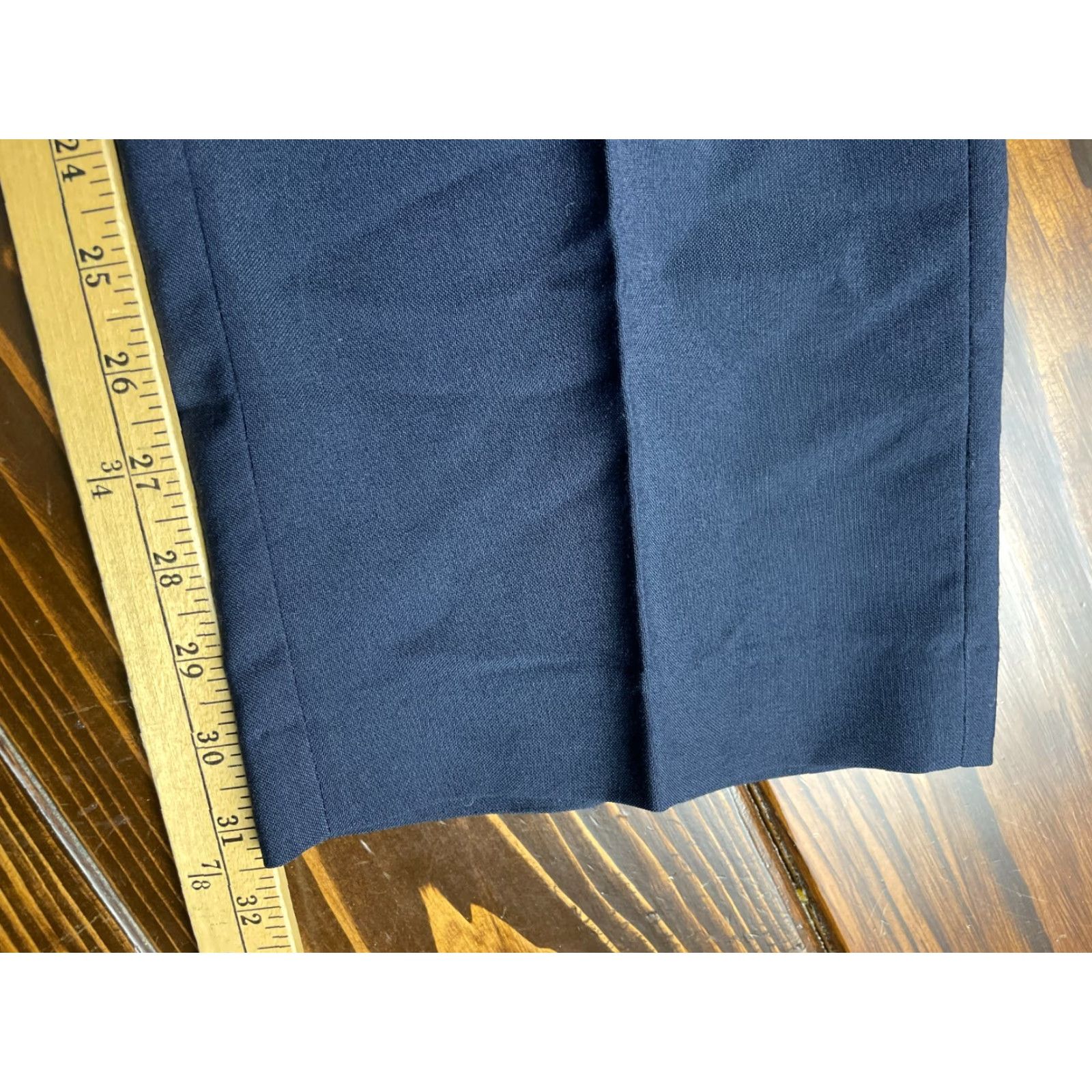 Farah Farah Mens Pants Dress Pants, 36x31.5, Blue, Pleated, Straight Leg, Regular Size US 36 / EU 52 - 5 Thumbnail